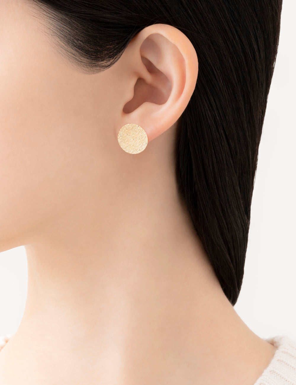 【オンライン限定】小さな満月 ピアス M【K18YG】