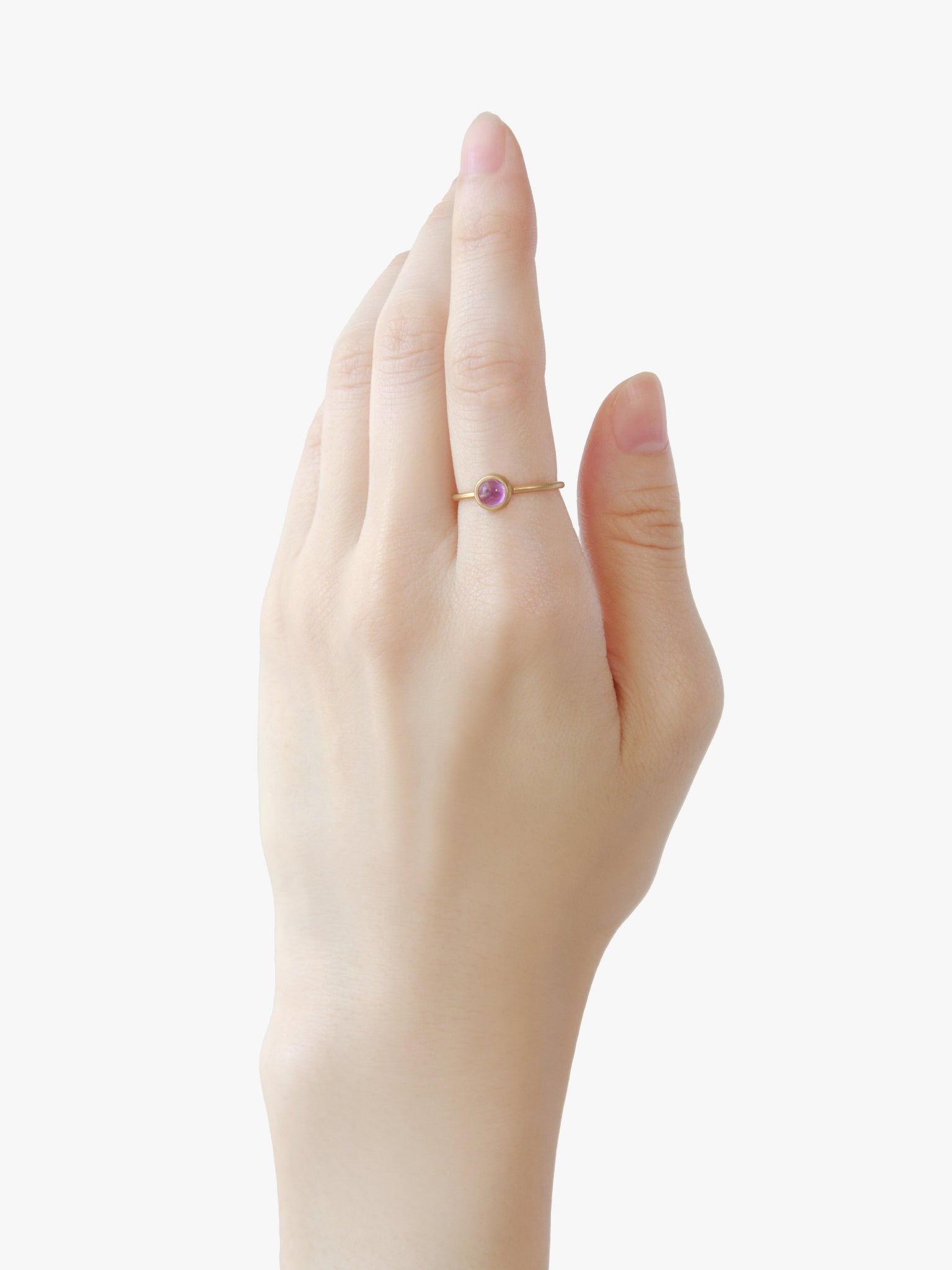 Earth Drops リング アメシスト (着用感約12号)