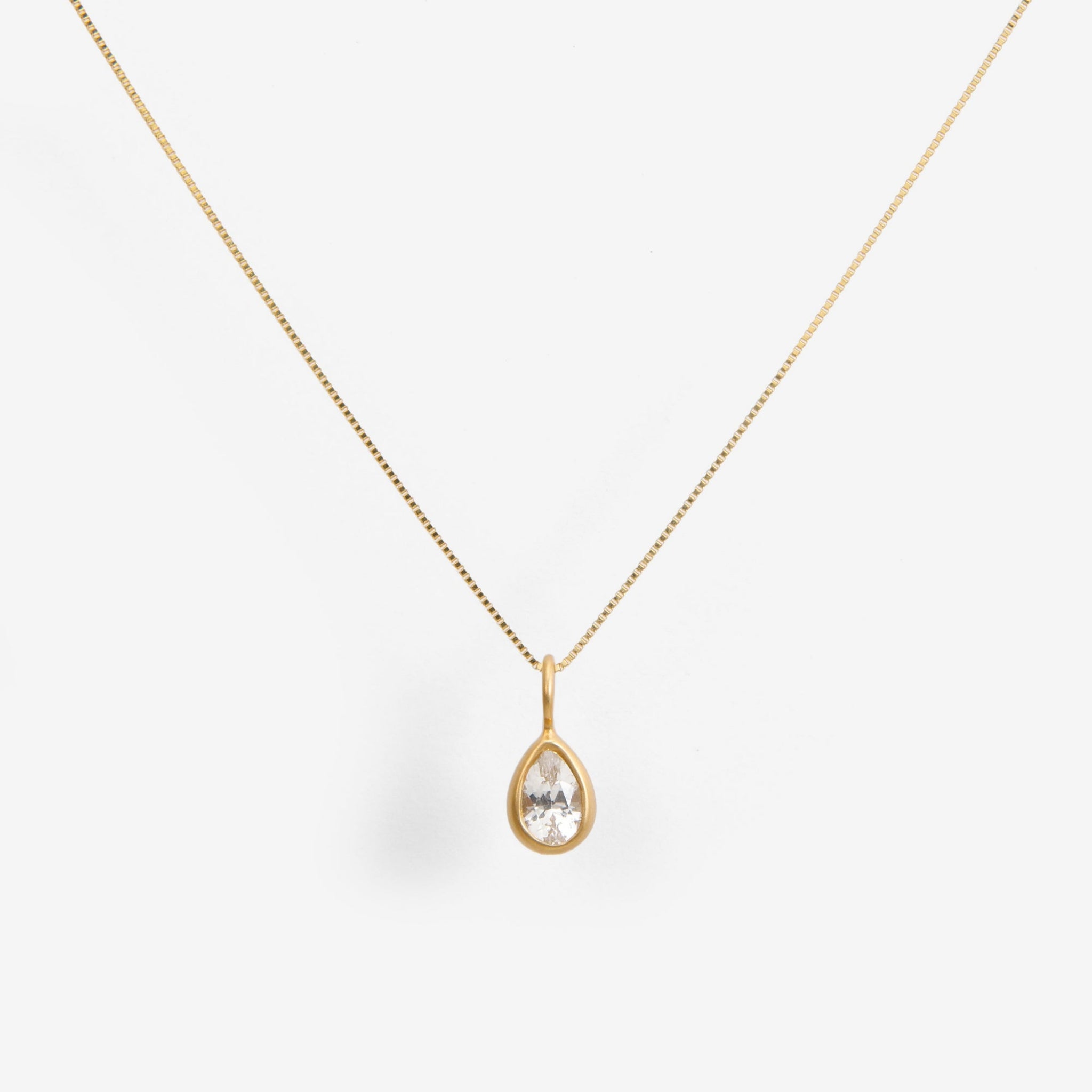 Earth Drops ネックレス SS フェナカイト【K18YG】