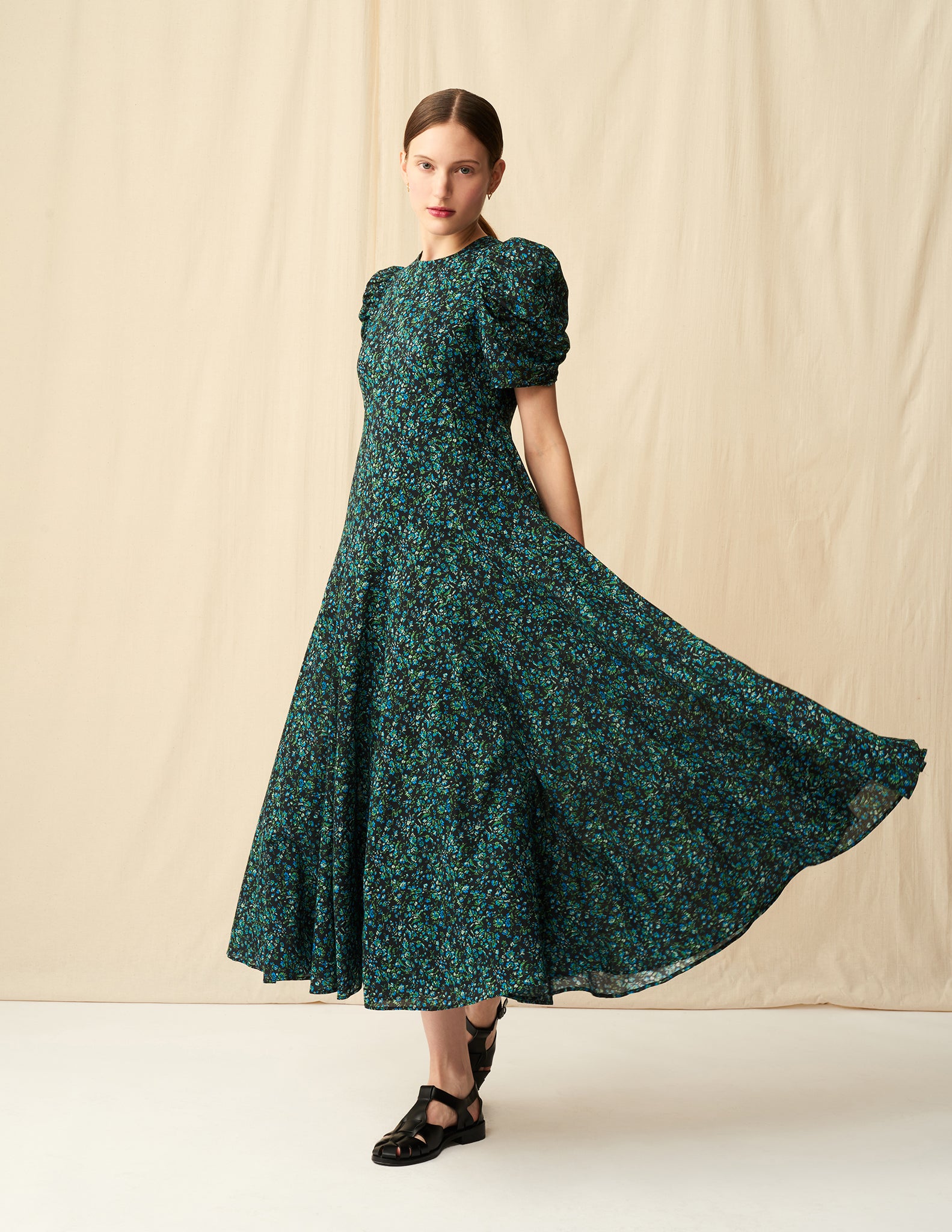 【予約】<br>花のセレナーデのドレス <br>Blossom Song/Blue&Black