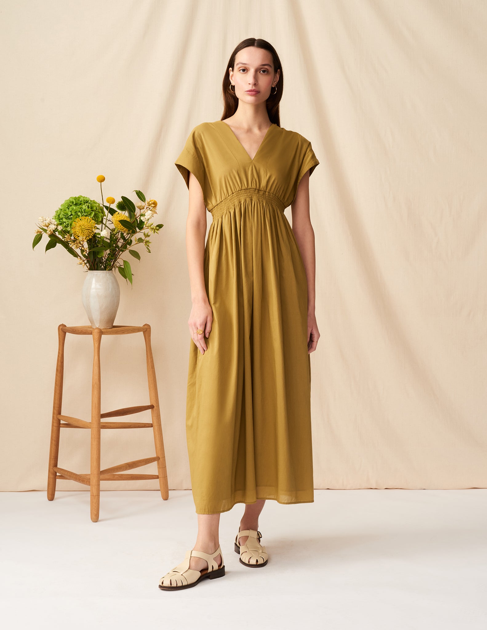夏の光のドレス Olive