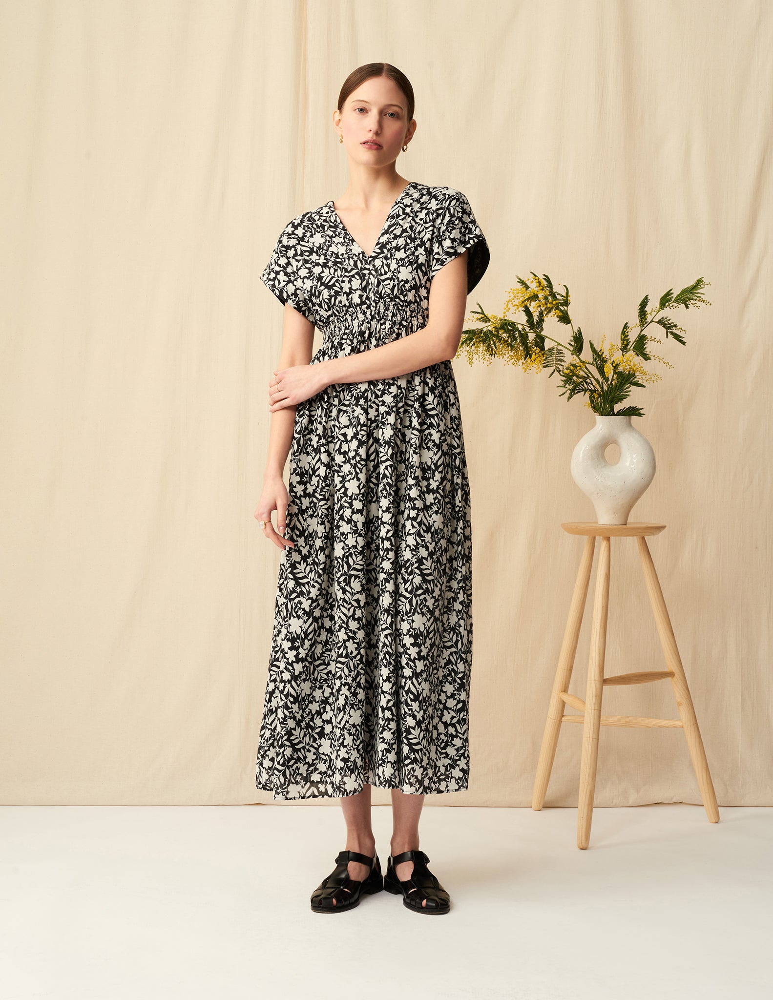 【予約】<br>夏の光のドレス <br>Spring Shadow/Black