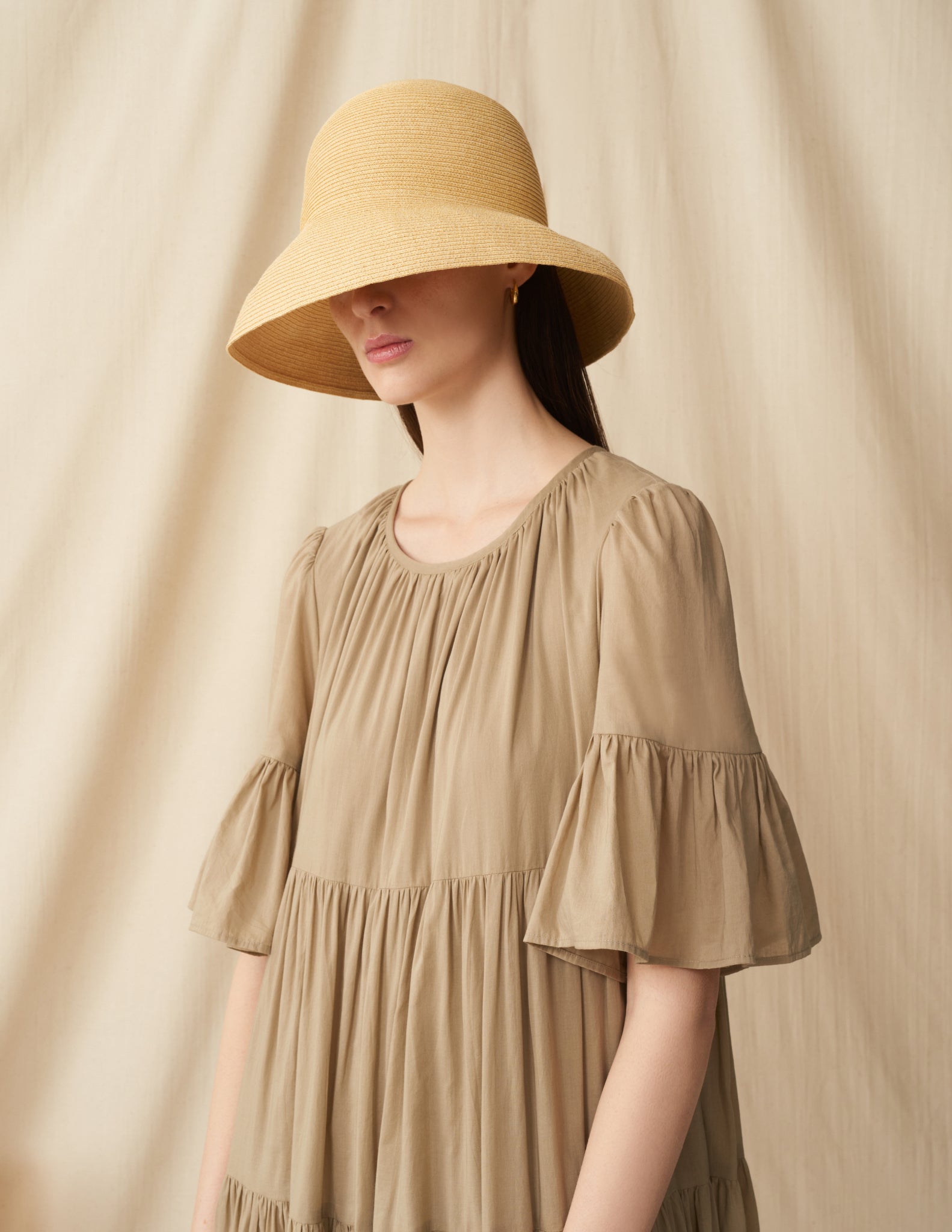 レディのハット Short Brim <br>Beige