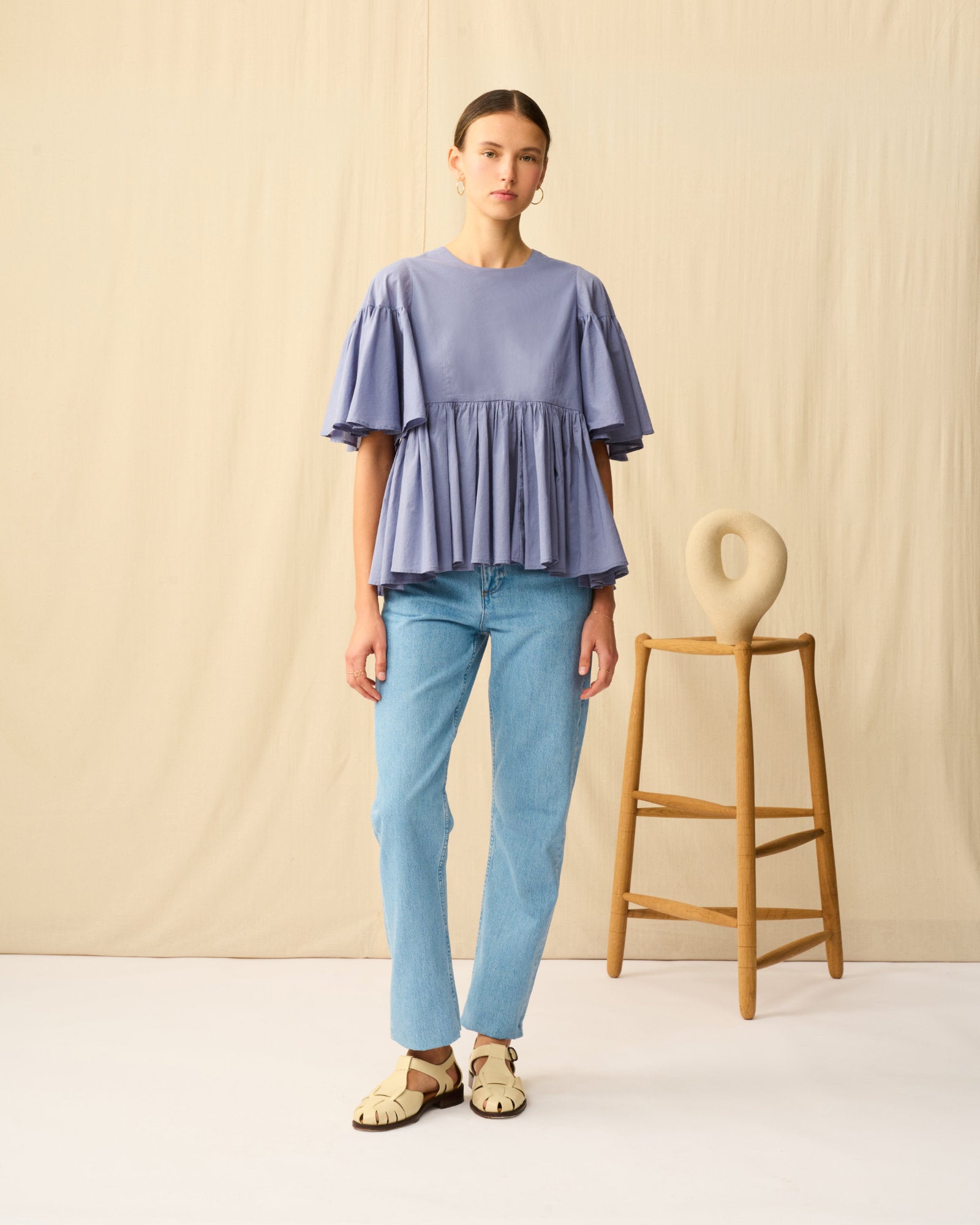 【予約】フリージアのブラウス Calm Ocean