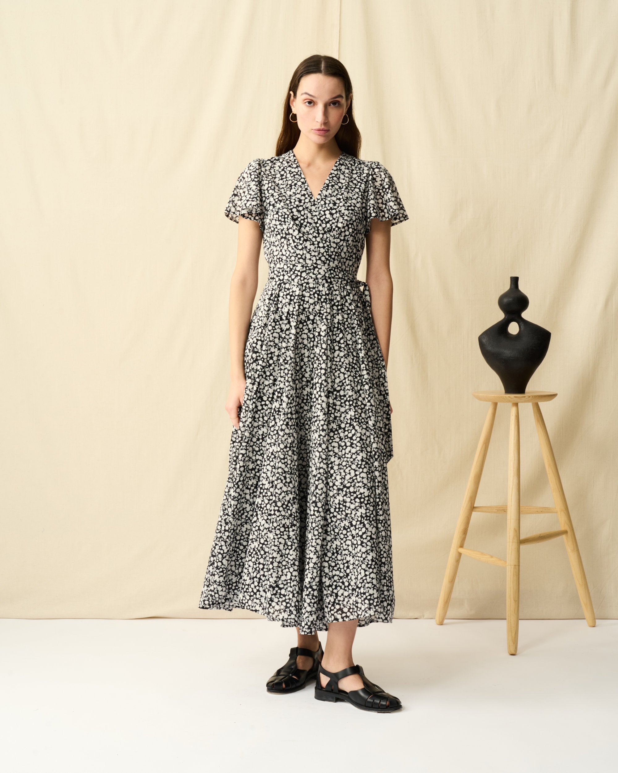 【予約】マドモアゼルのドレス Dancing Shadows/Black