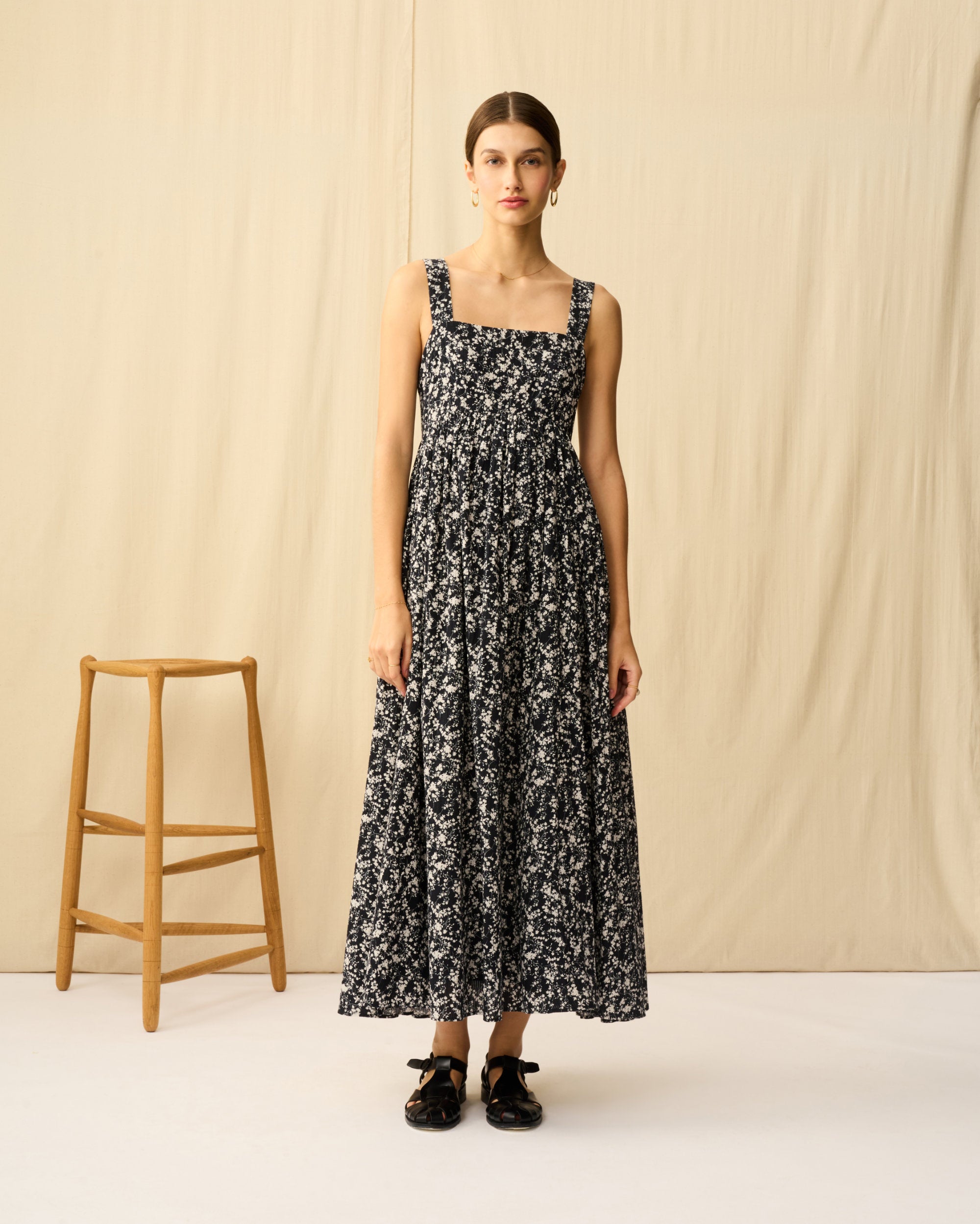 【予約】シンデレラのドレス Seersucker Shadow Play/Black