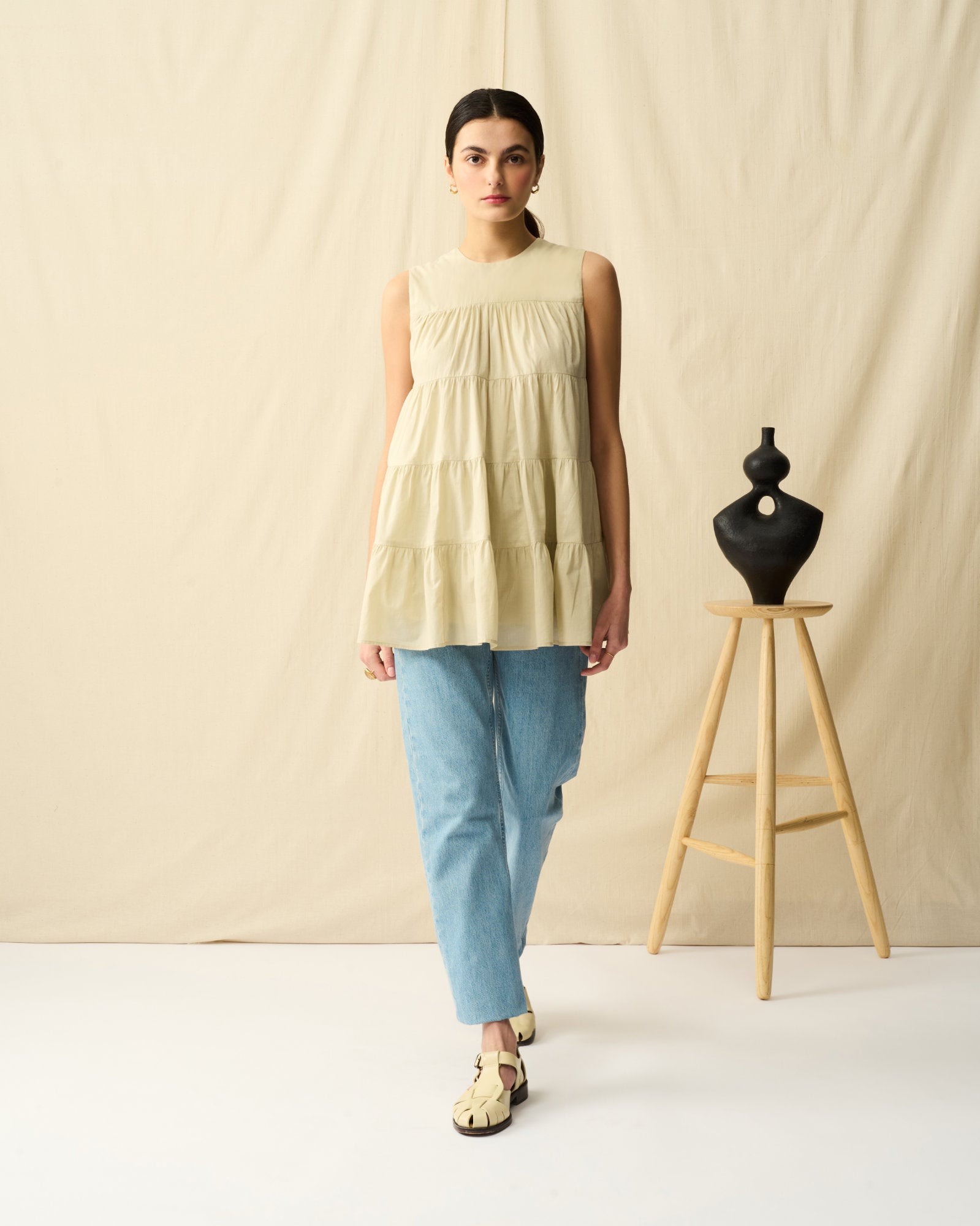 【予約】ミューズのブラウス Champagne