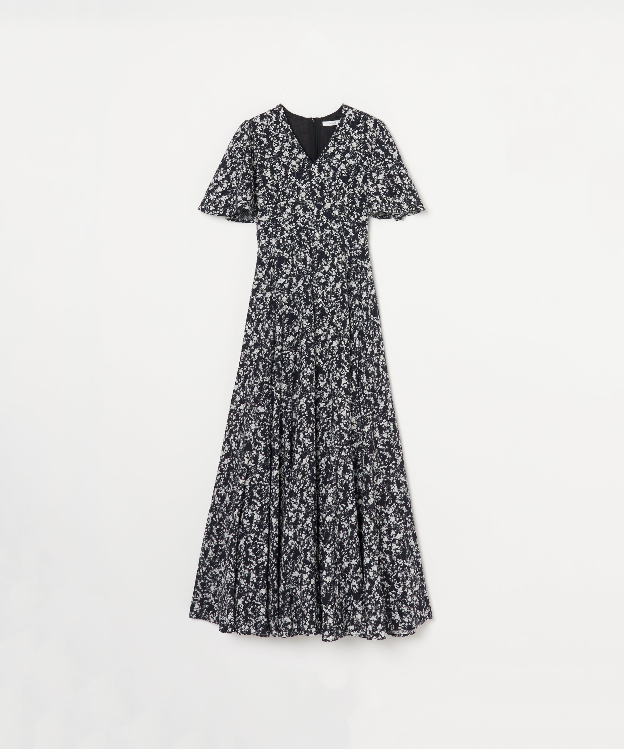 【予約】せせらぎのドレス Seersucker Shadow Play/Black