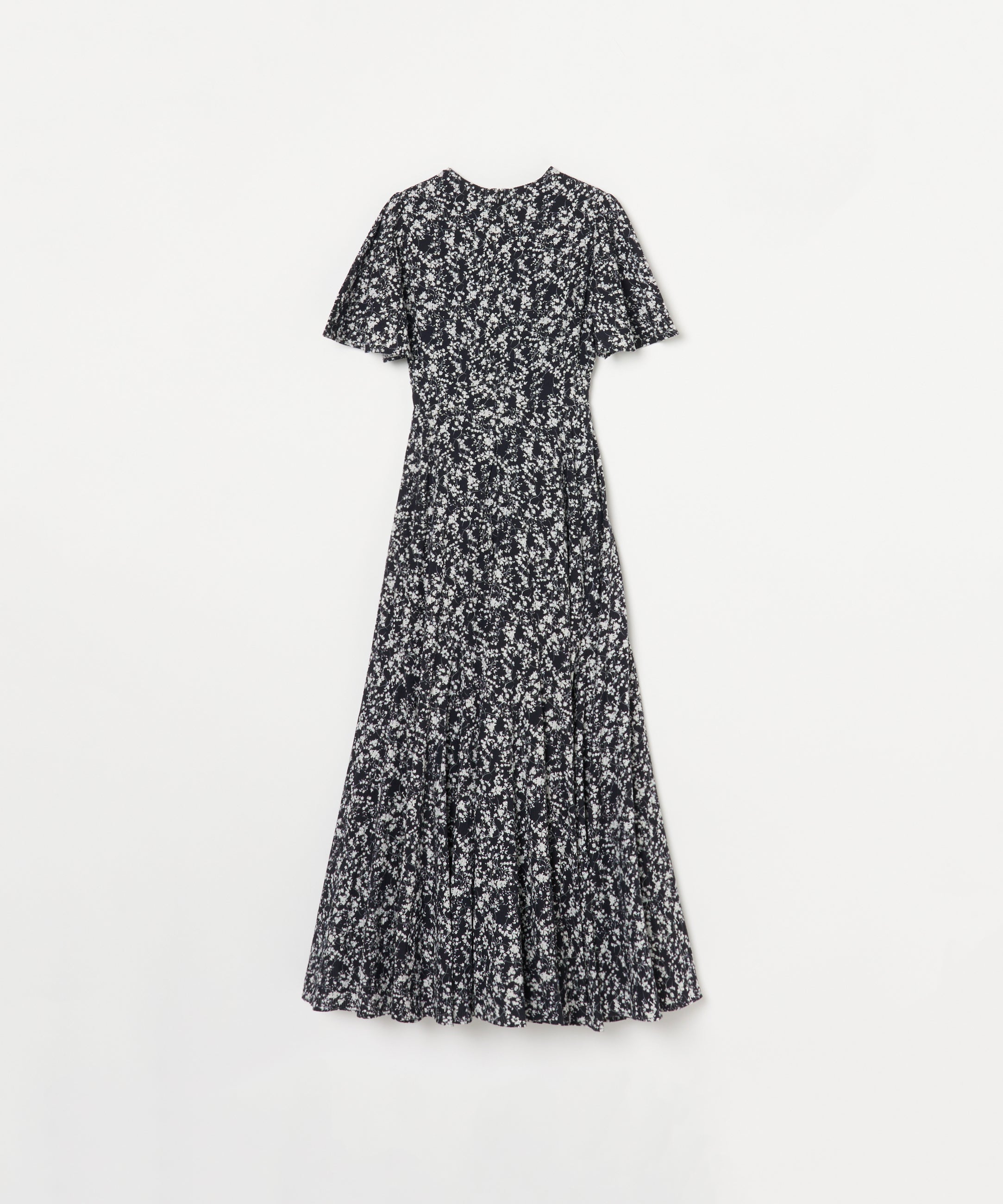 【予約】せせらぎのドレス Seersucker Shadow Play/Black