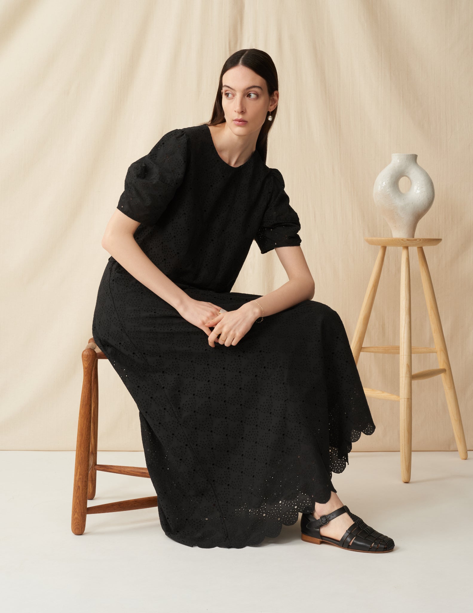 【予約】<br>エクリプスのスカート <br>Lace Arabesque/Black