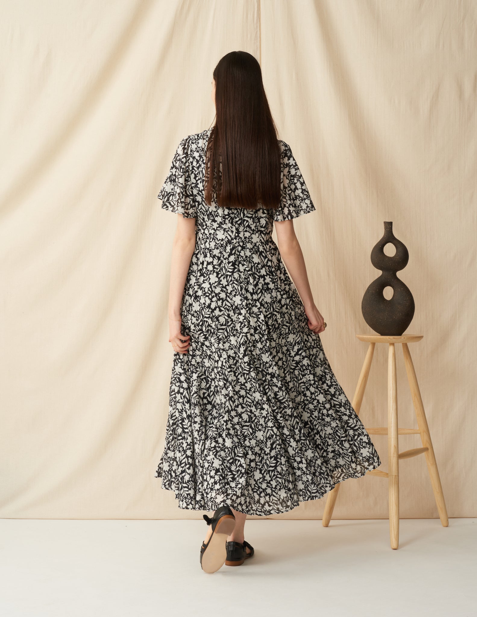 【予約】<br>せせらぎのドレス <br>Spring Shadow/Black
