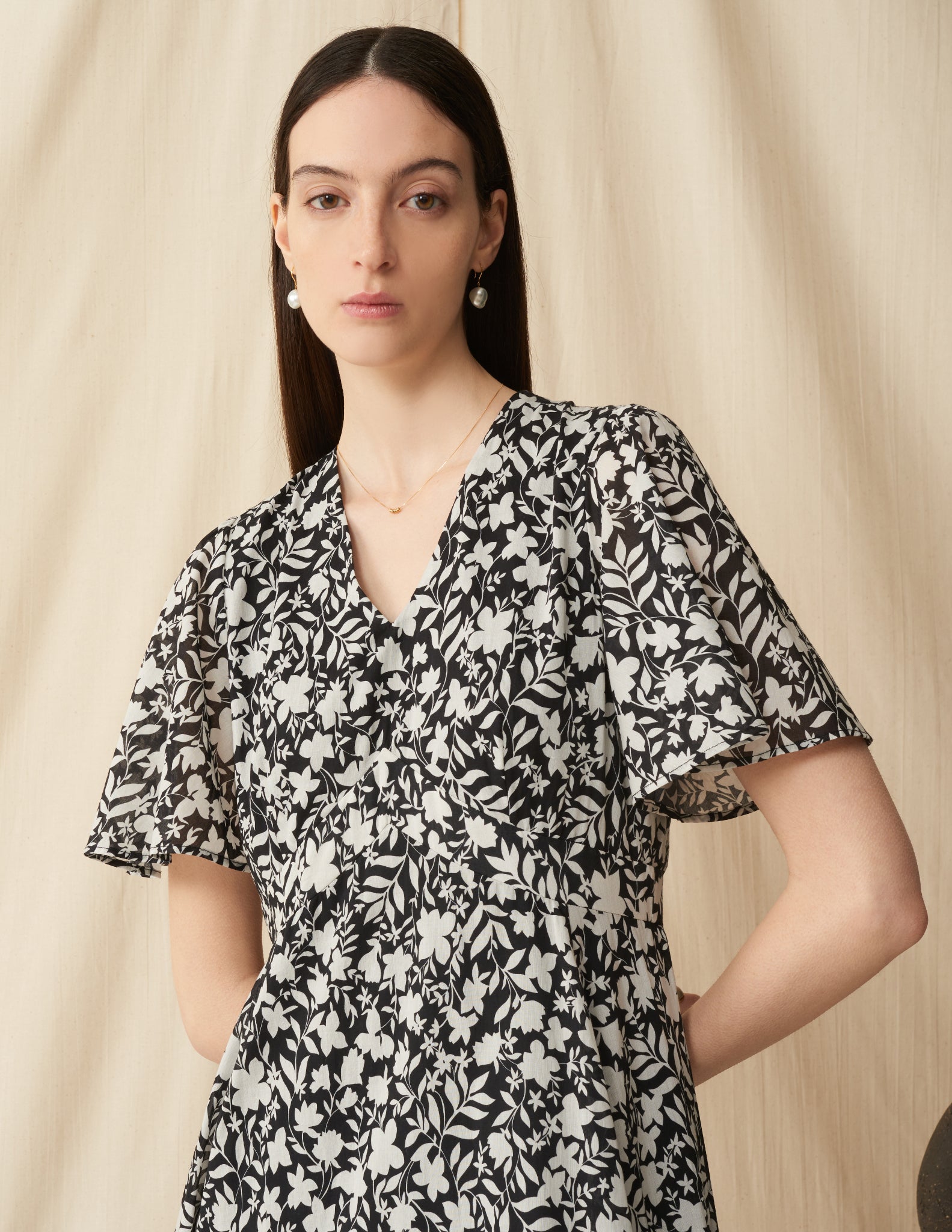 【予約】<br>せせらぎのドレス <br>Spring Shadow/Black