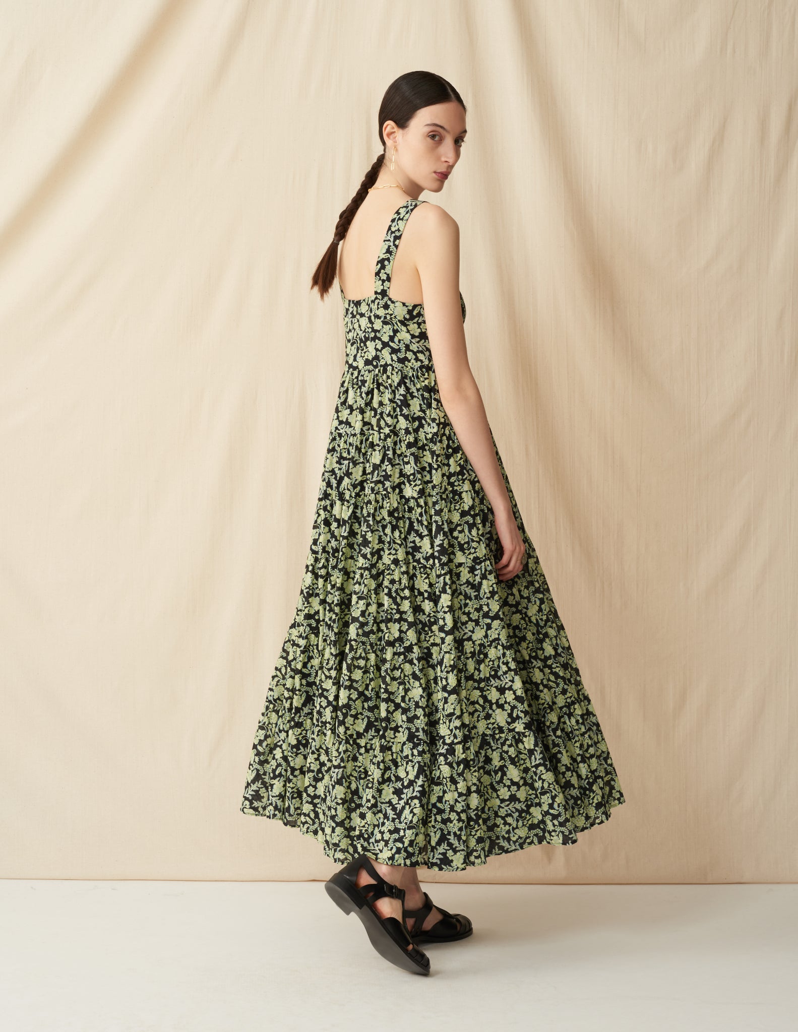 【予約】<br>虹の女神のドレス <br>Paisely Bloom/Black