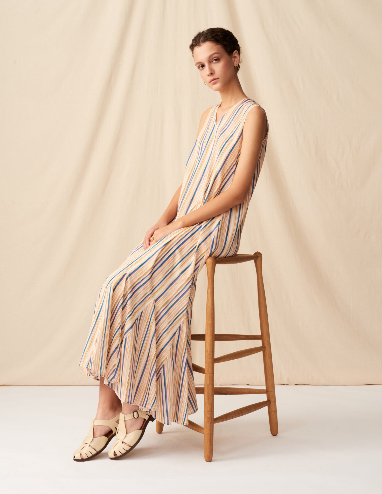 【予約】<br>夏の月影のドレス <br>Waterfall/Orange