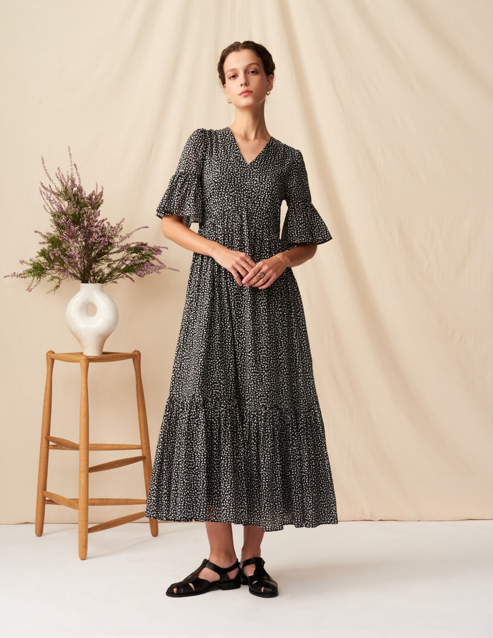 【予約】<br>すずらんのドレス <br>Baby Daisies/Black