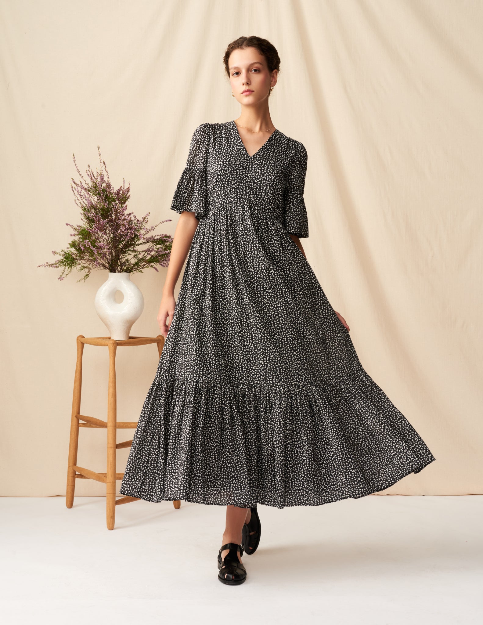 【予約】<br>すずらんのドレス <br>Baby Daisies/Black