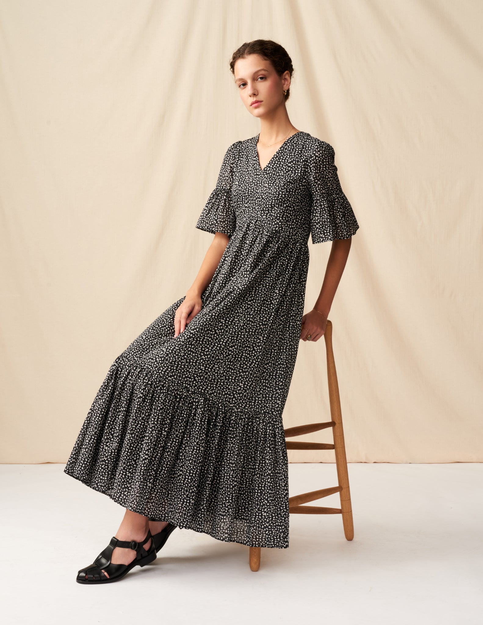 【予約】<br>すずらんのドレス <br>Baby Daisies/Black