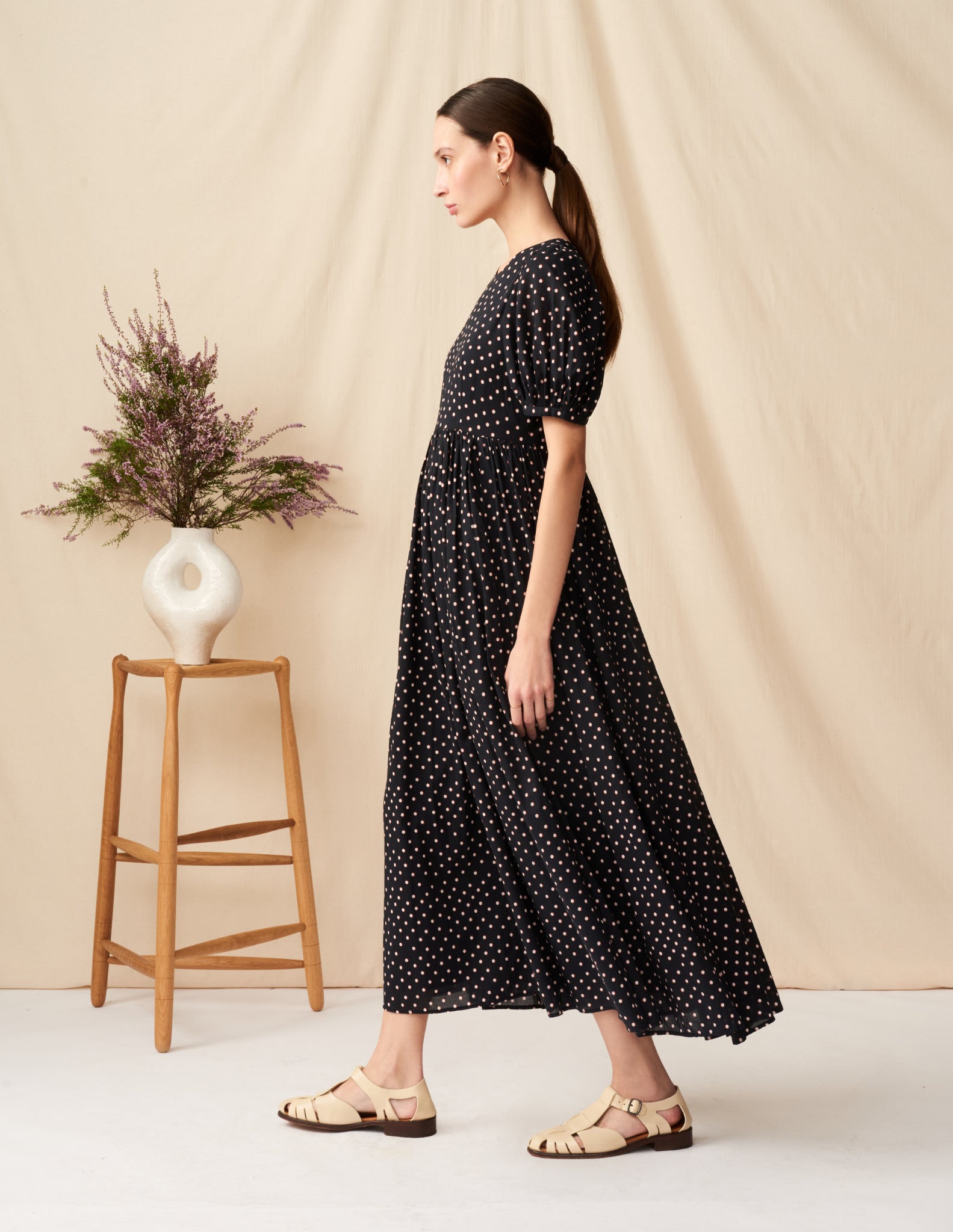 【予約】<br>夏のレディのドレス (パプスリーブ) <br>New Moon/Red&Black