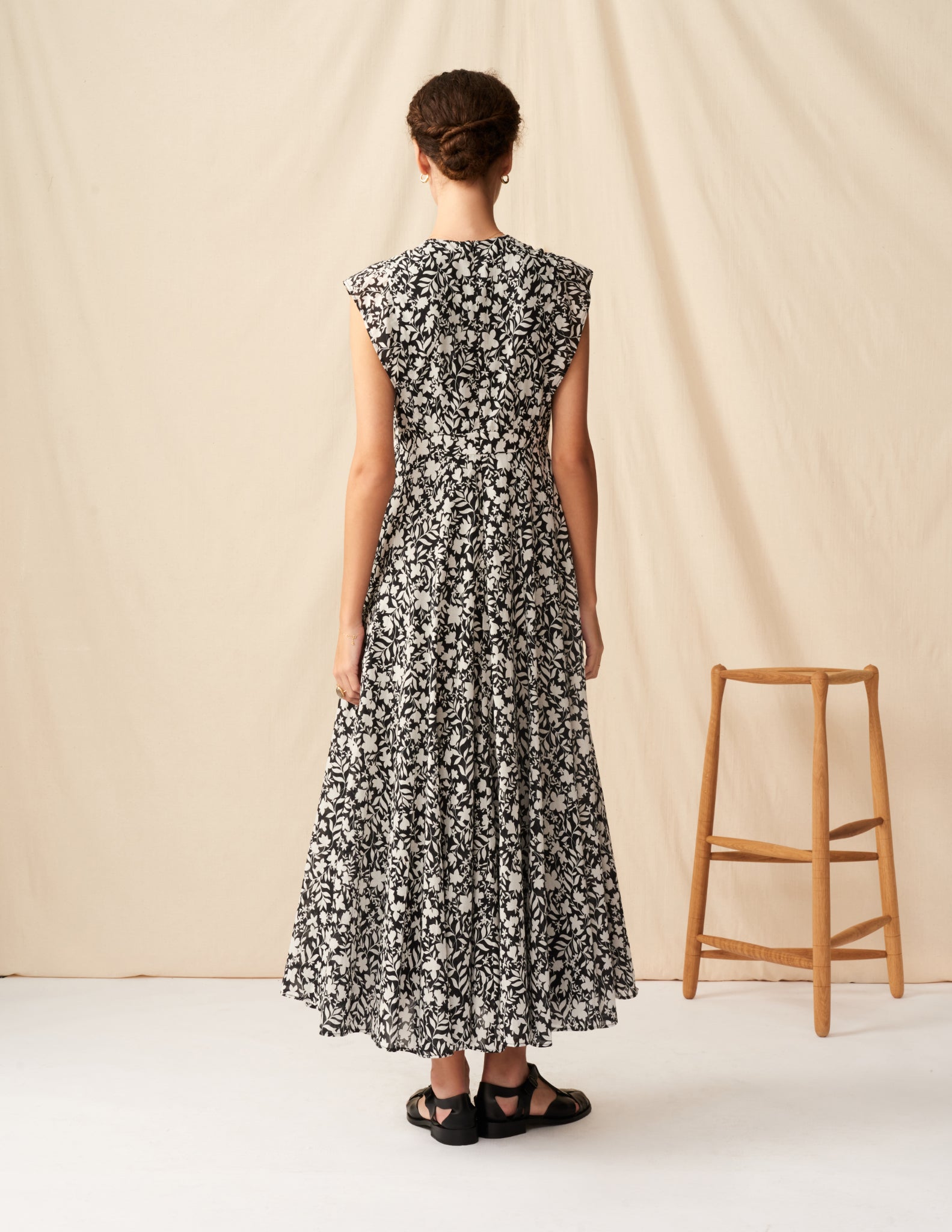 【予約】<br>夏の月のドレス <br>Spring Shadow/Black