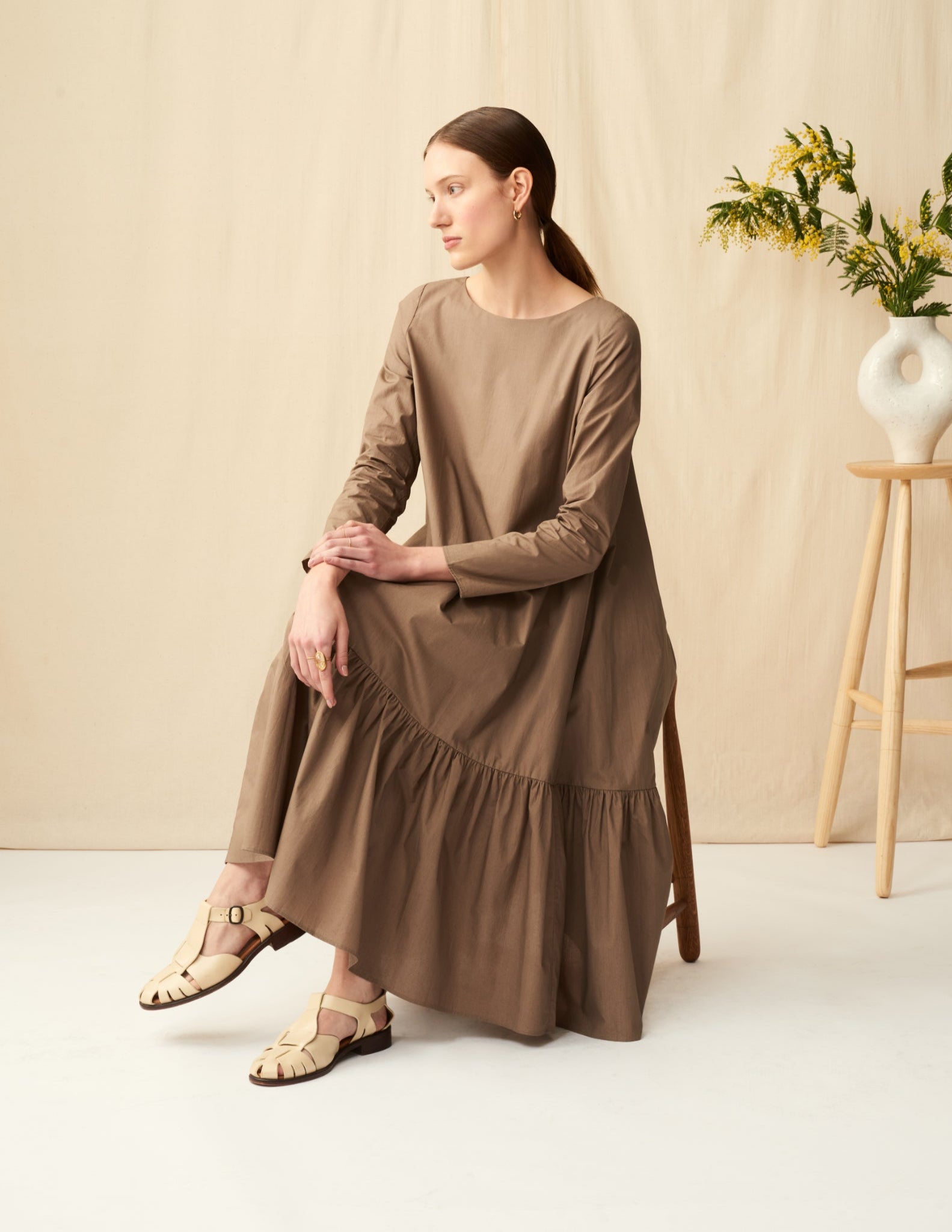 フラワーガーデンのドレス<br>Oak