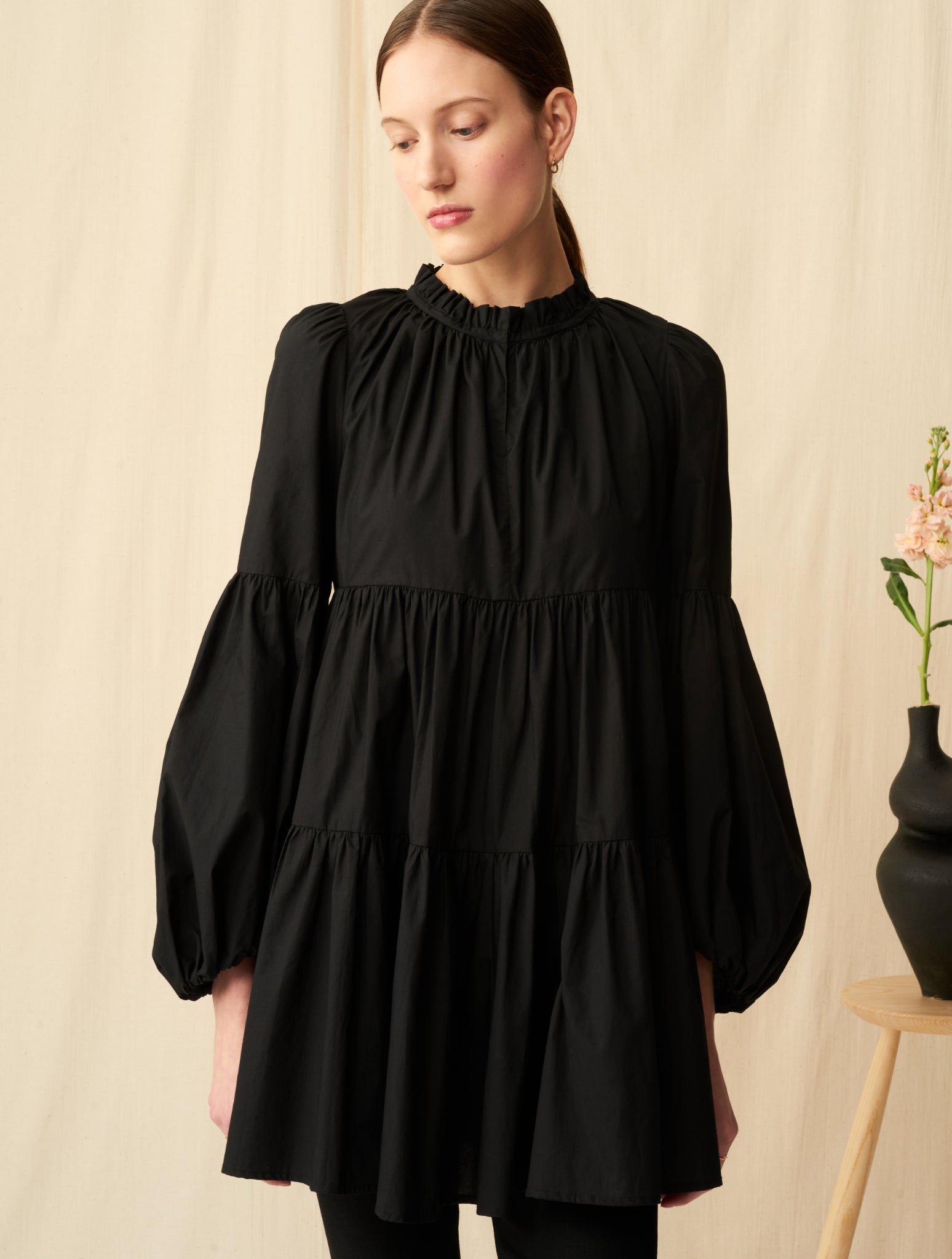 星明りのロングブラウス Onyx