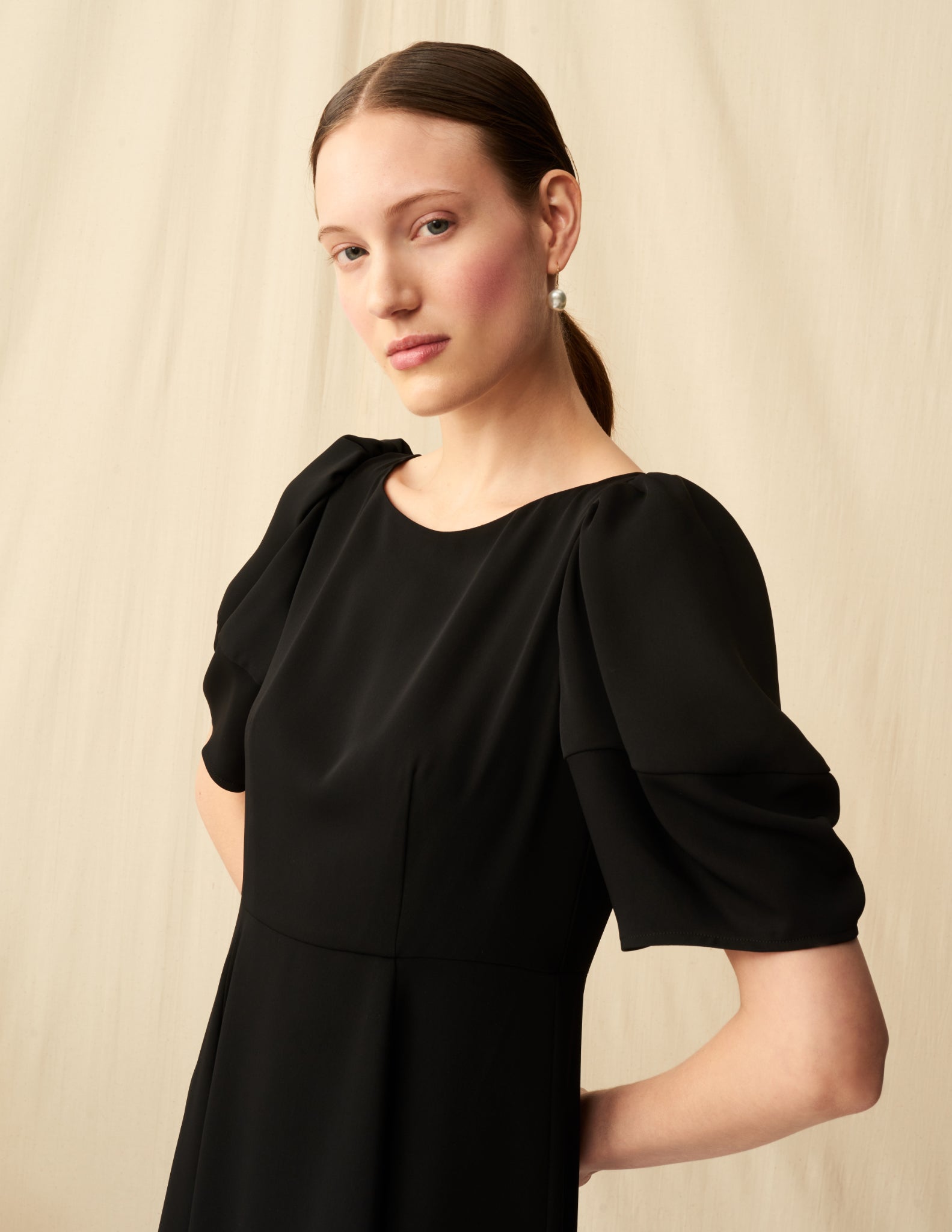 花の蕾のドレス Black