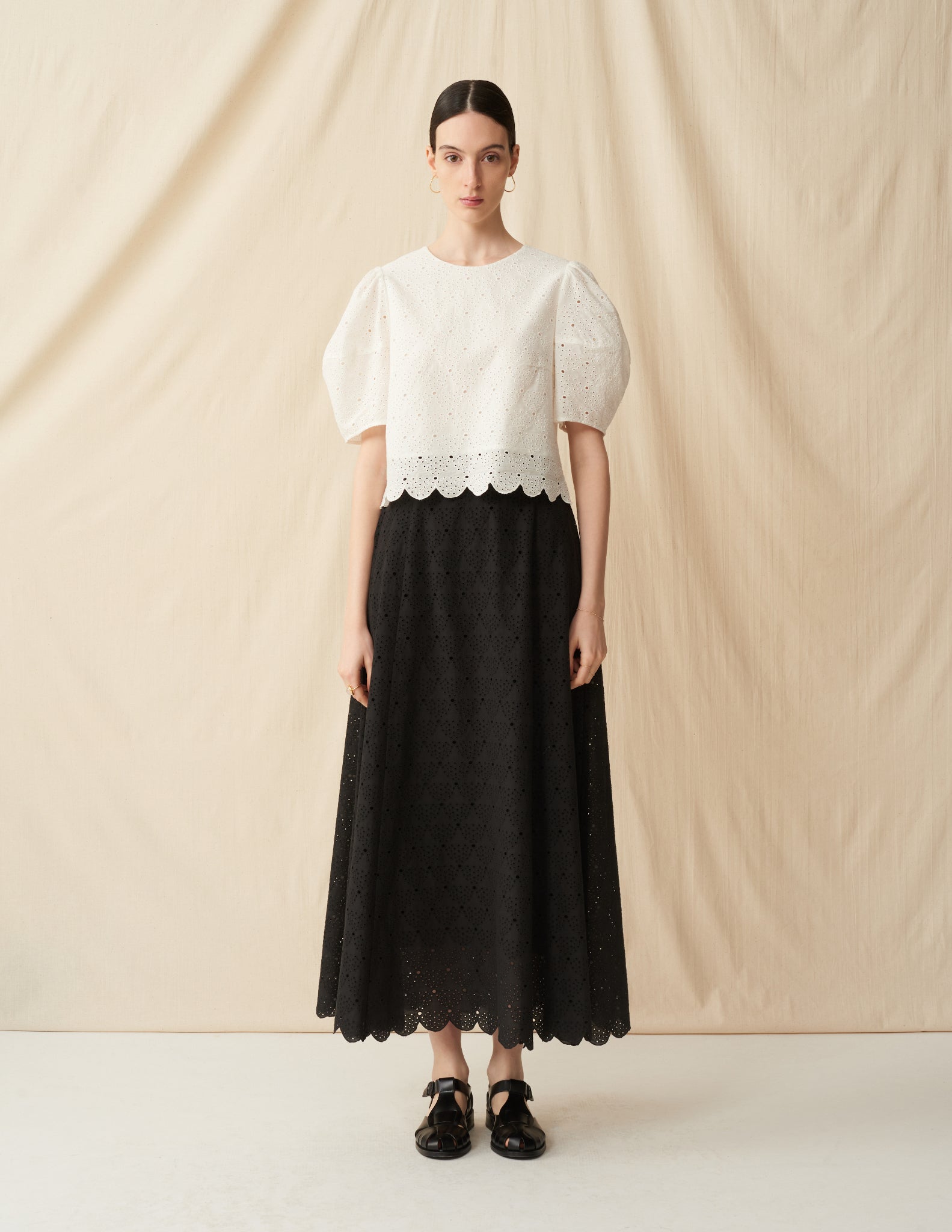 【予約】<br>エクリプスのスカート <br>Lace Arabesque/Black