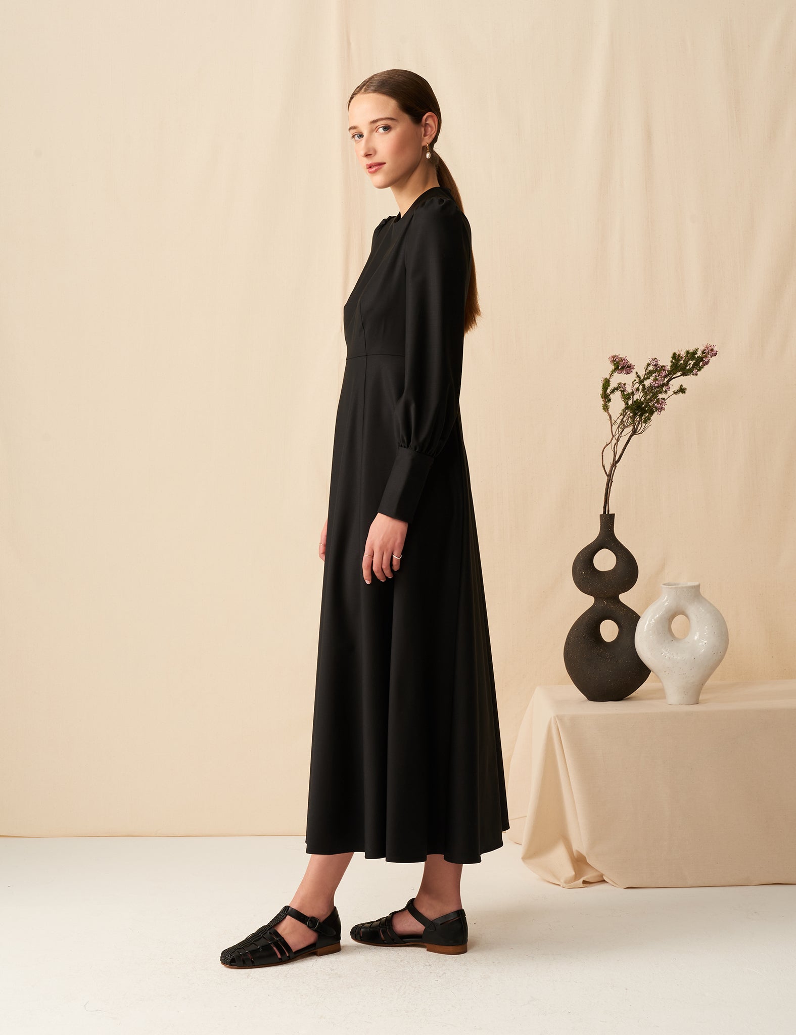 マリハ シティードレス ボヤージュのドレス Black