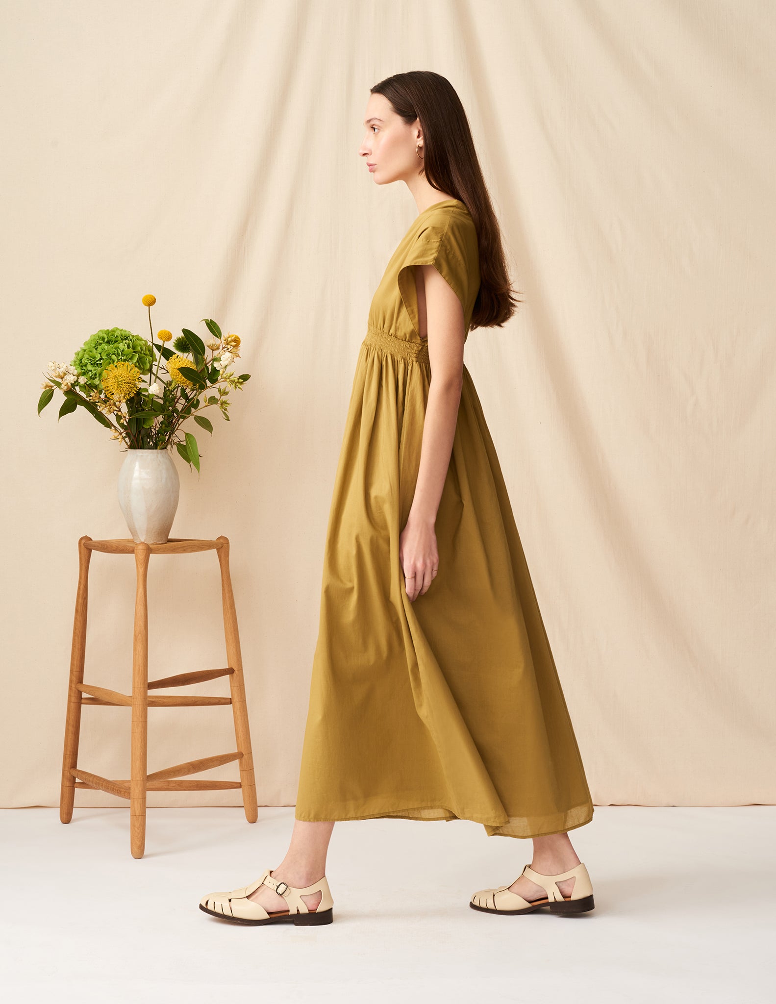 夏の光のドレス Olive