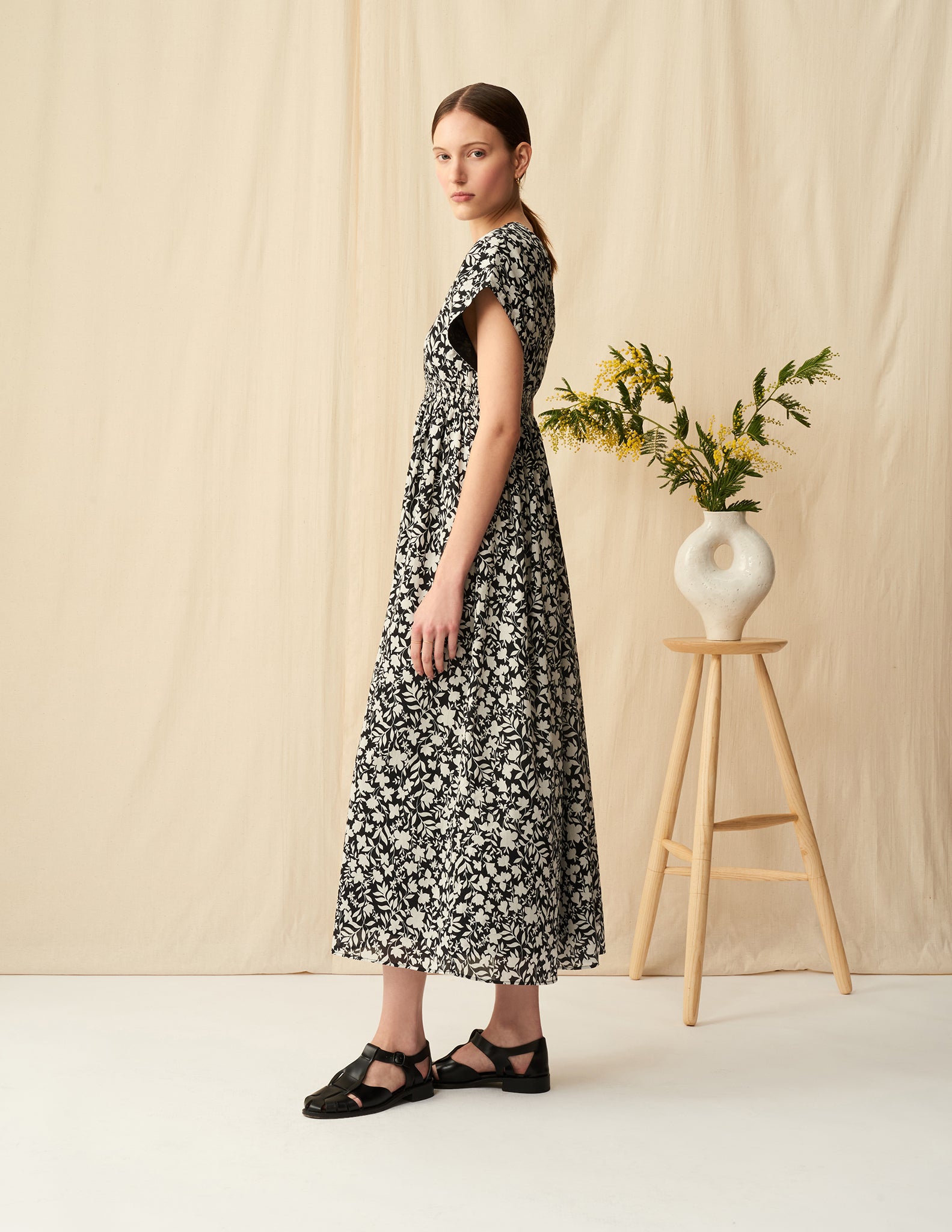 【予約】<br>夏の光のドレス <br>Spring Shadow/Black