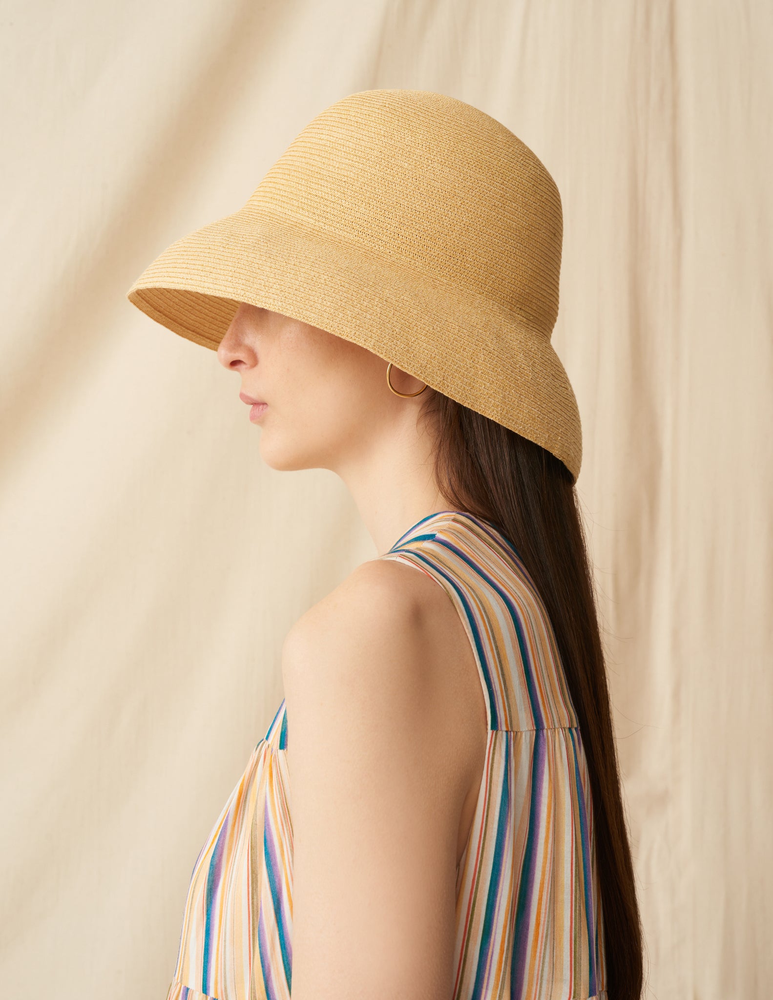 レディのハット Short Brim <br>Beige