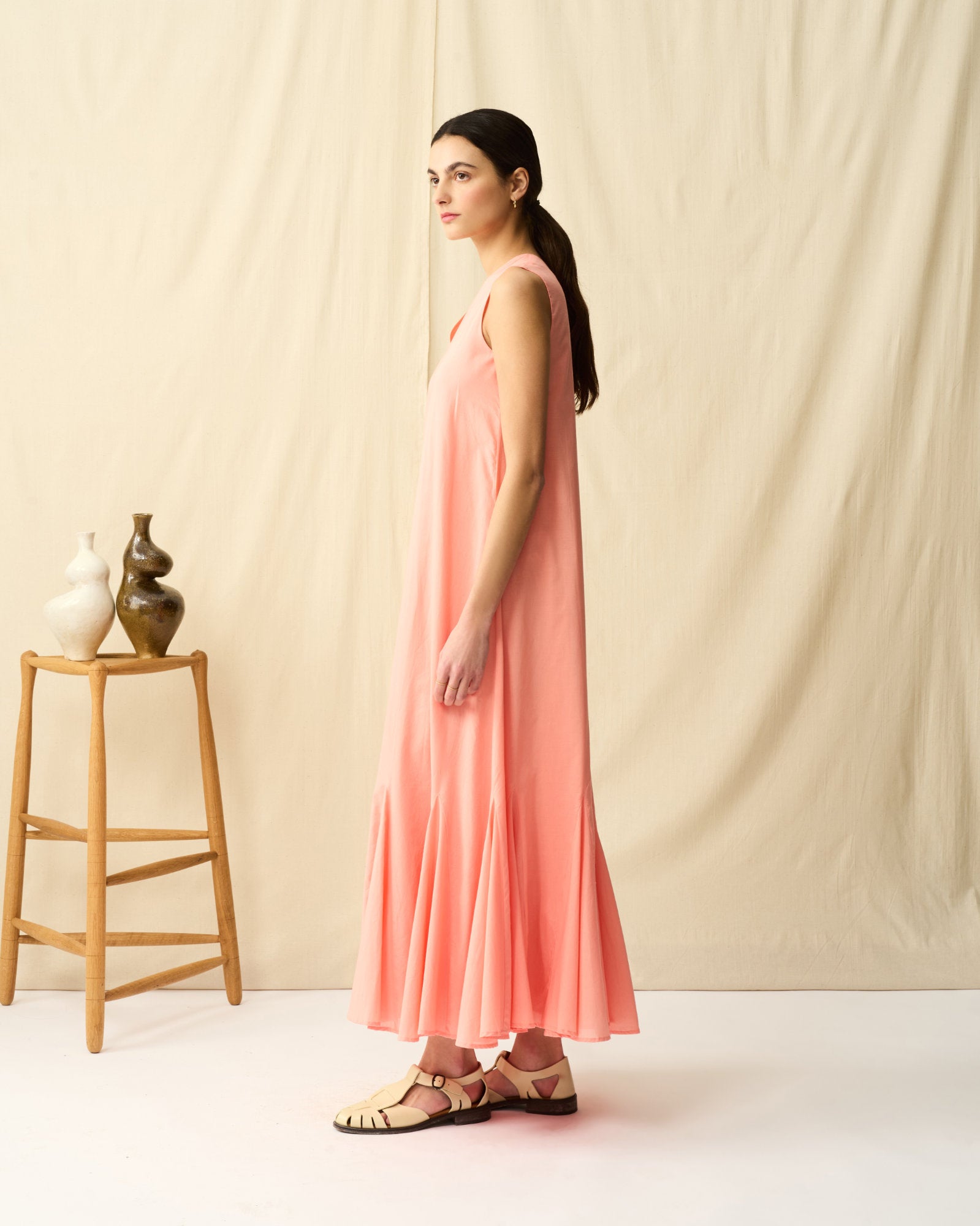 【予約】夏の月影のドレス Desert Coral