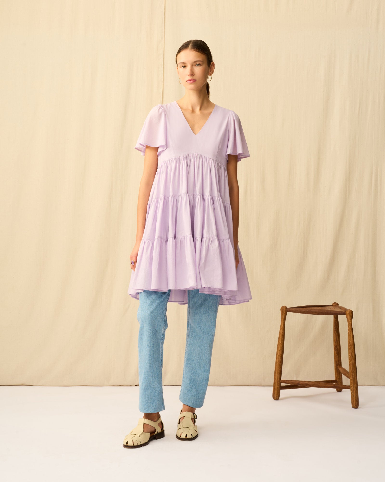 【予約】エンジェルのミニドレス Spring Violet