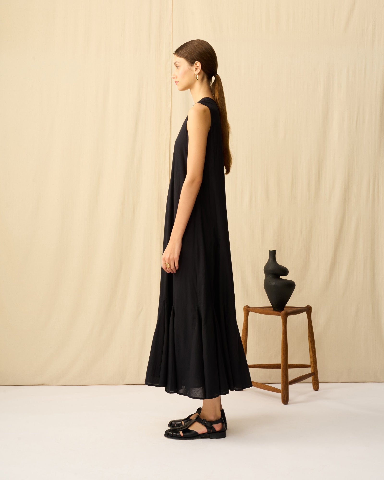 【予約】夏の月影のドレス Onyx