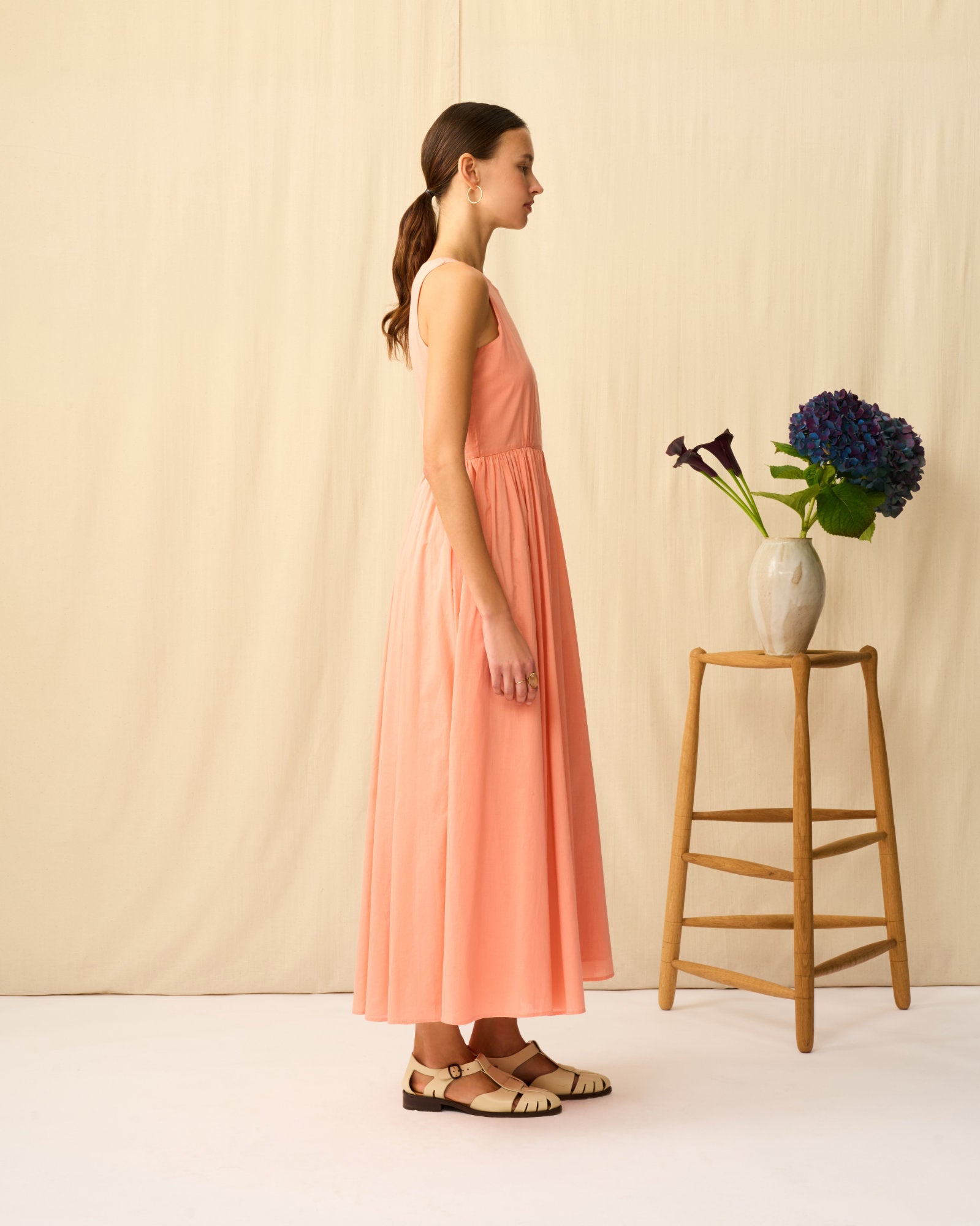 【予約】夏のレディのドレス Desert Coral