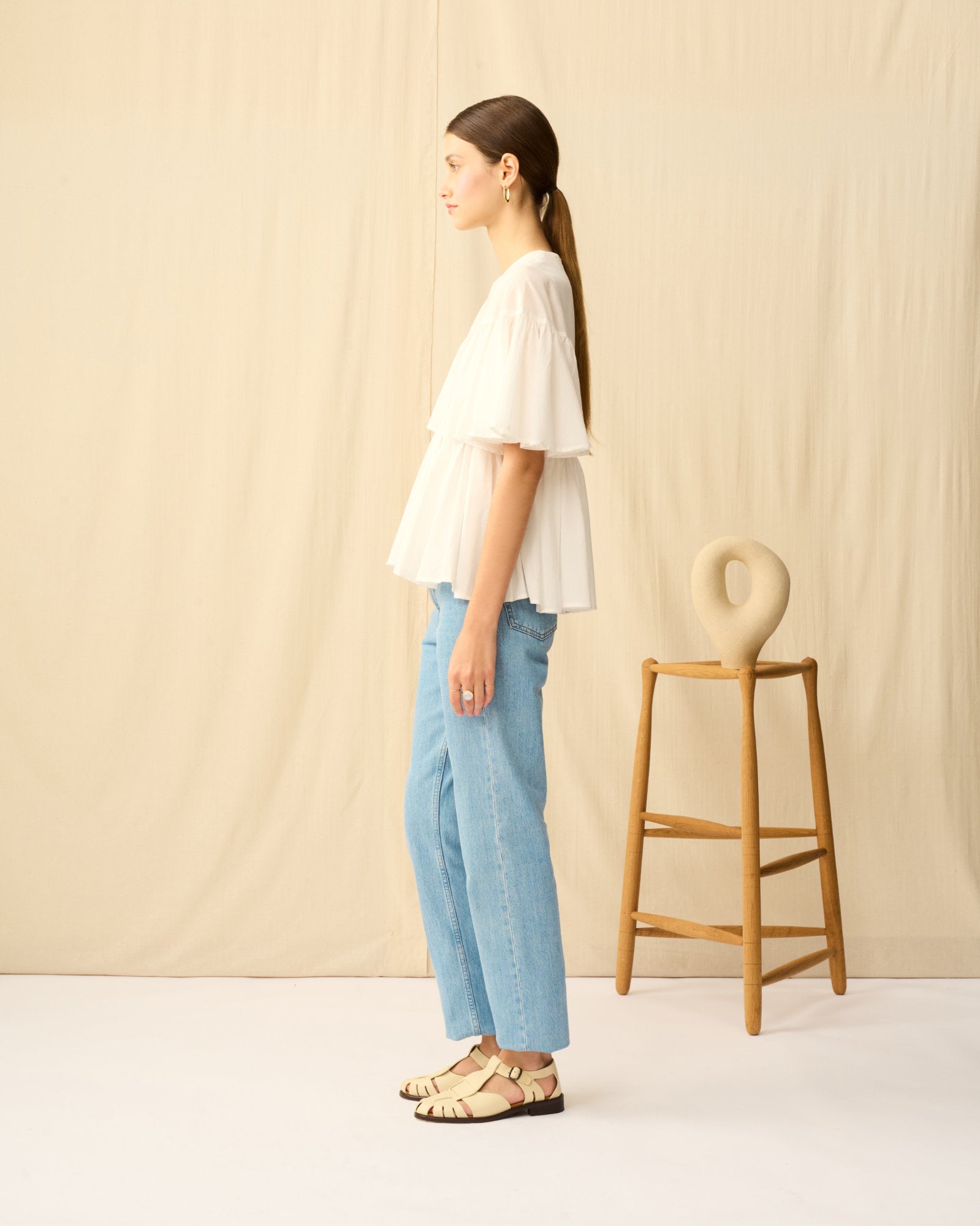 【予約】フリージアのブラウス White Chalcedony