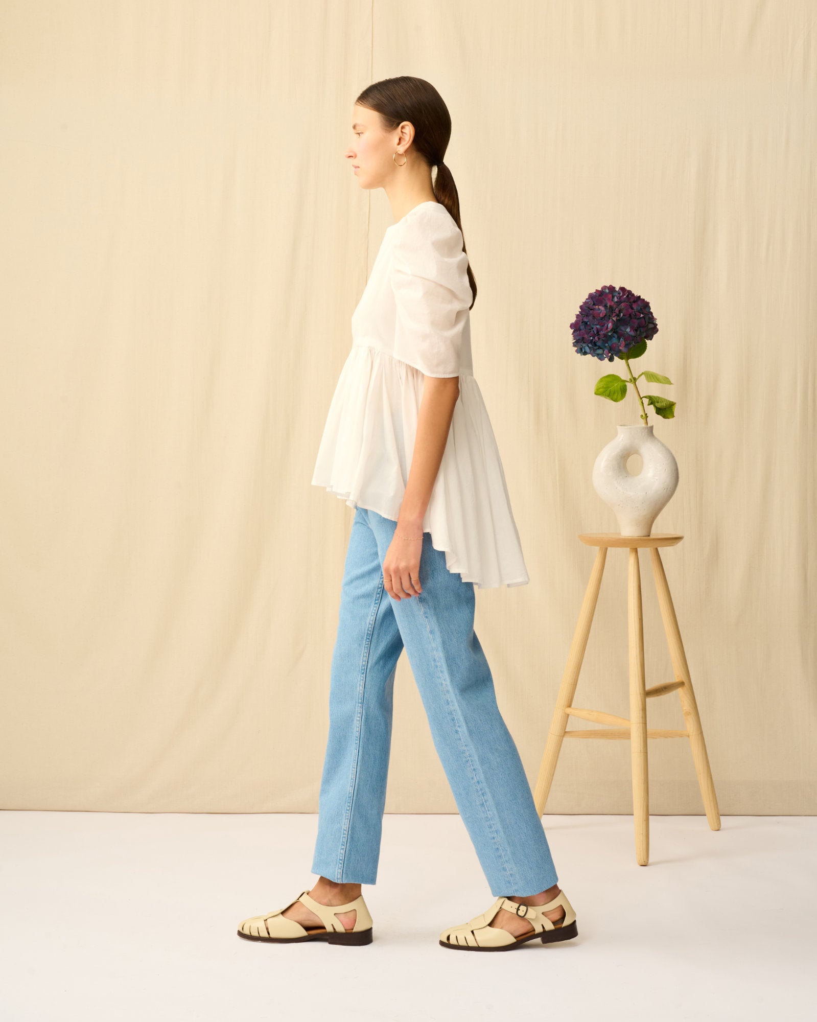 【予約】セレナーデのブラウス White Chalcedony