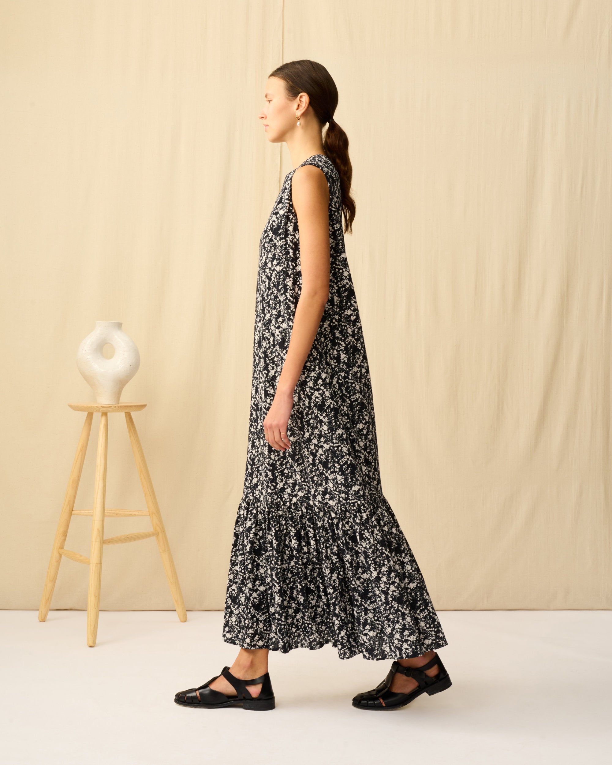 【予約】ドリーミングビューティードレス Seersucker Shadow Play/Black