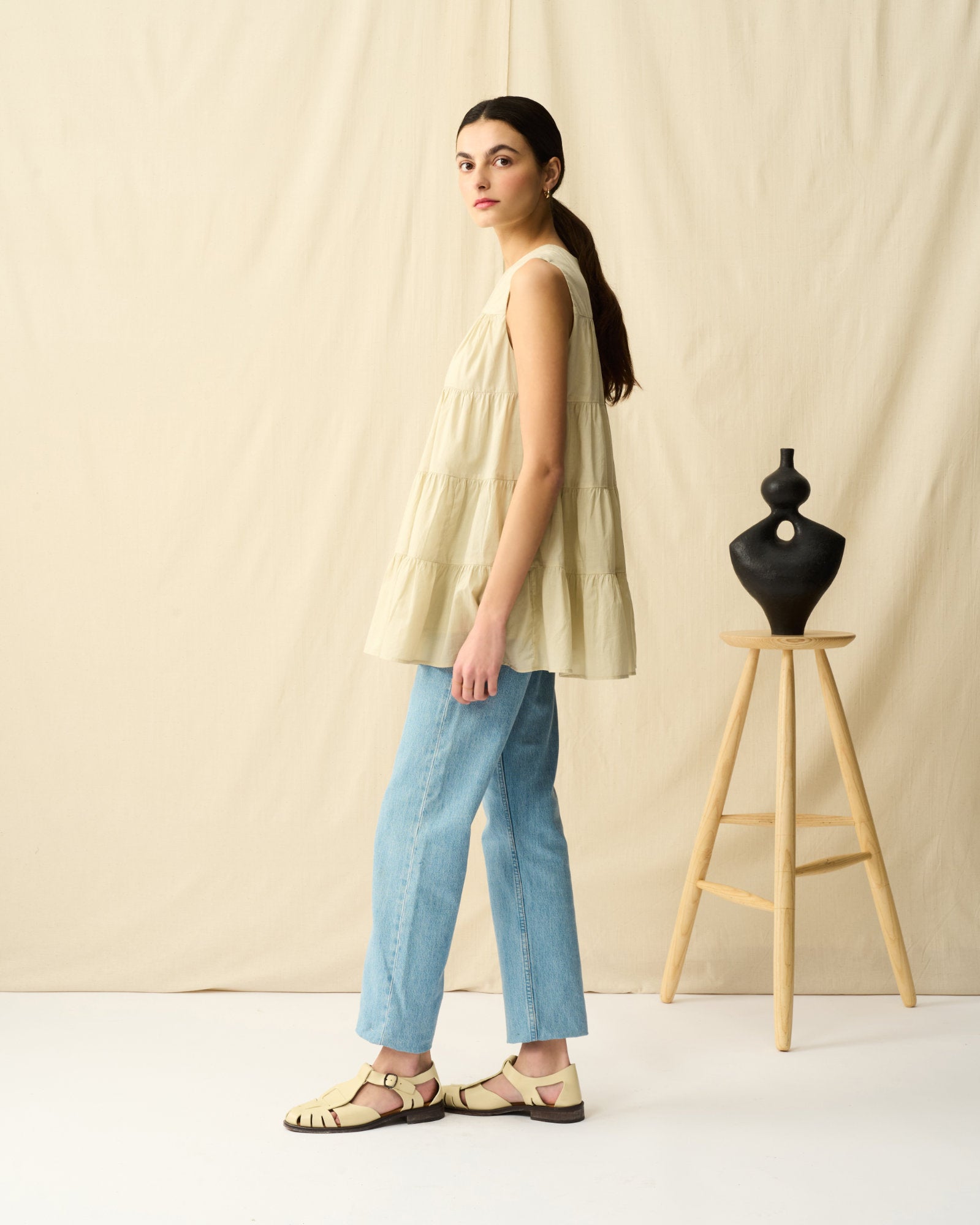 【予約】ミューズのブラウス Champagne