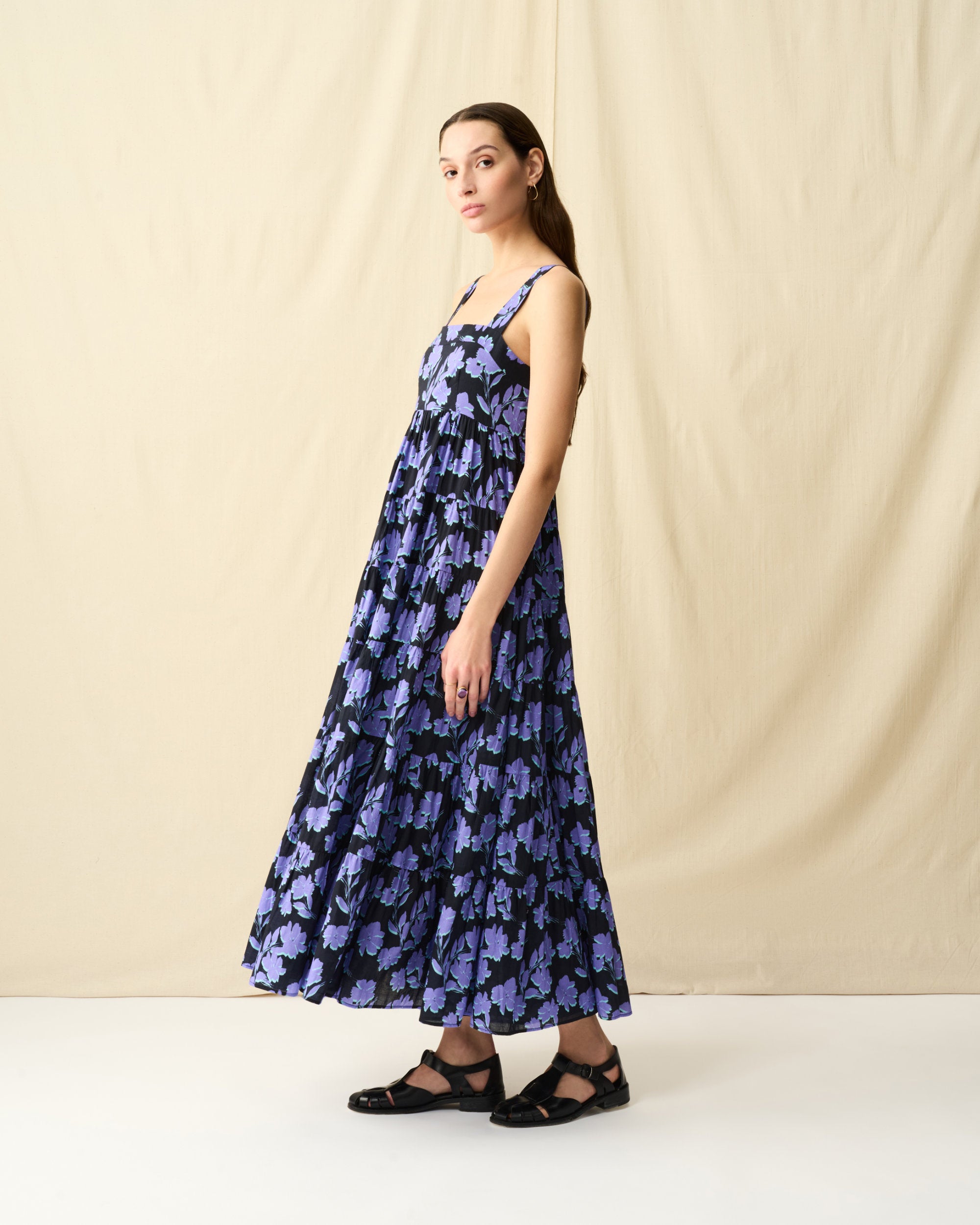 【予約】虹の女神のドレス Evening Bloom/Black