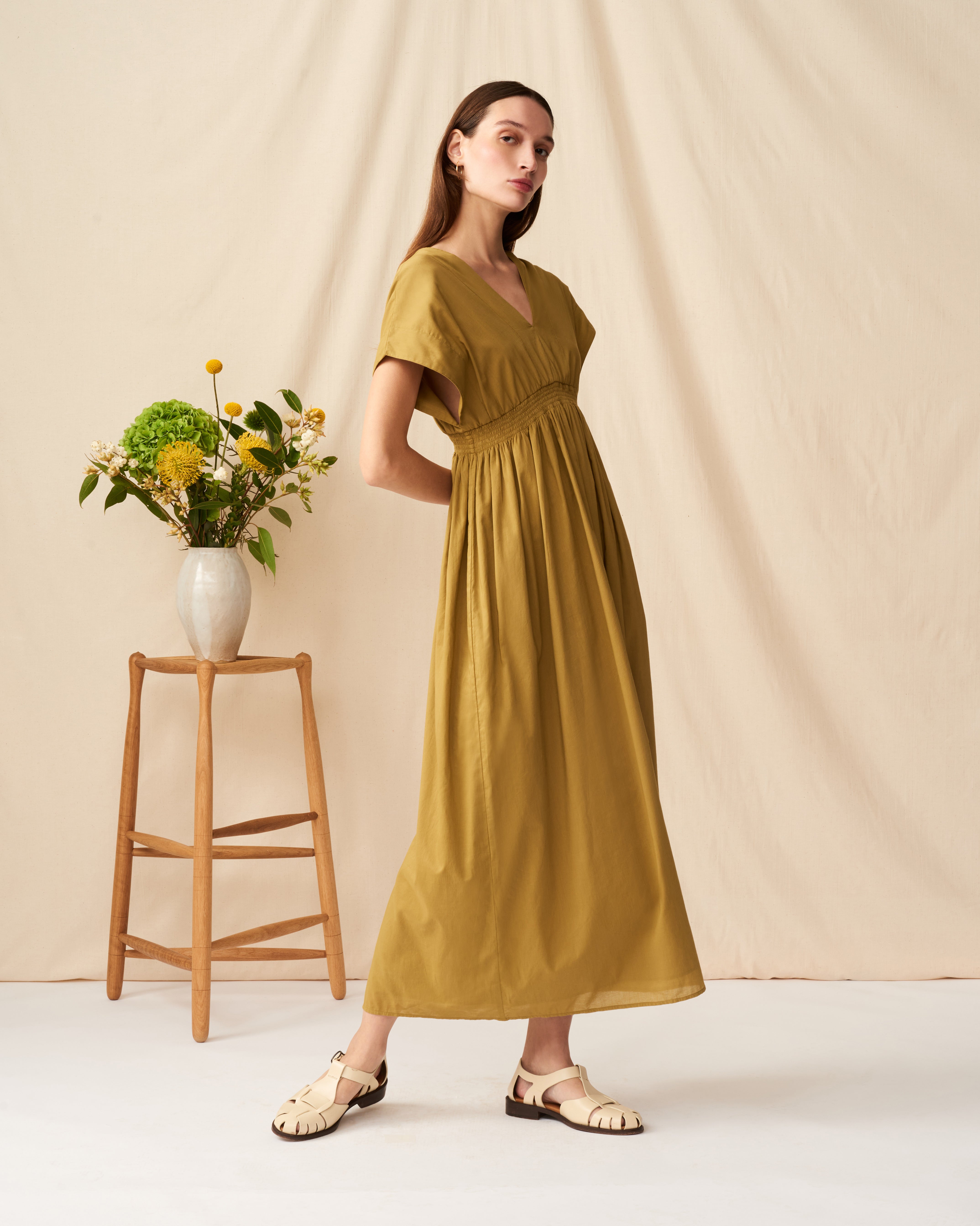 夏の光のドレス Olive