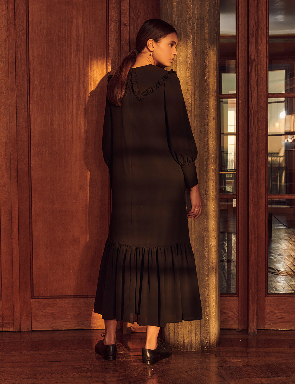 マリハ ワンピース フェアリーランドのドレス Black シティードレス