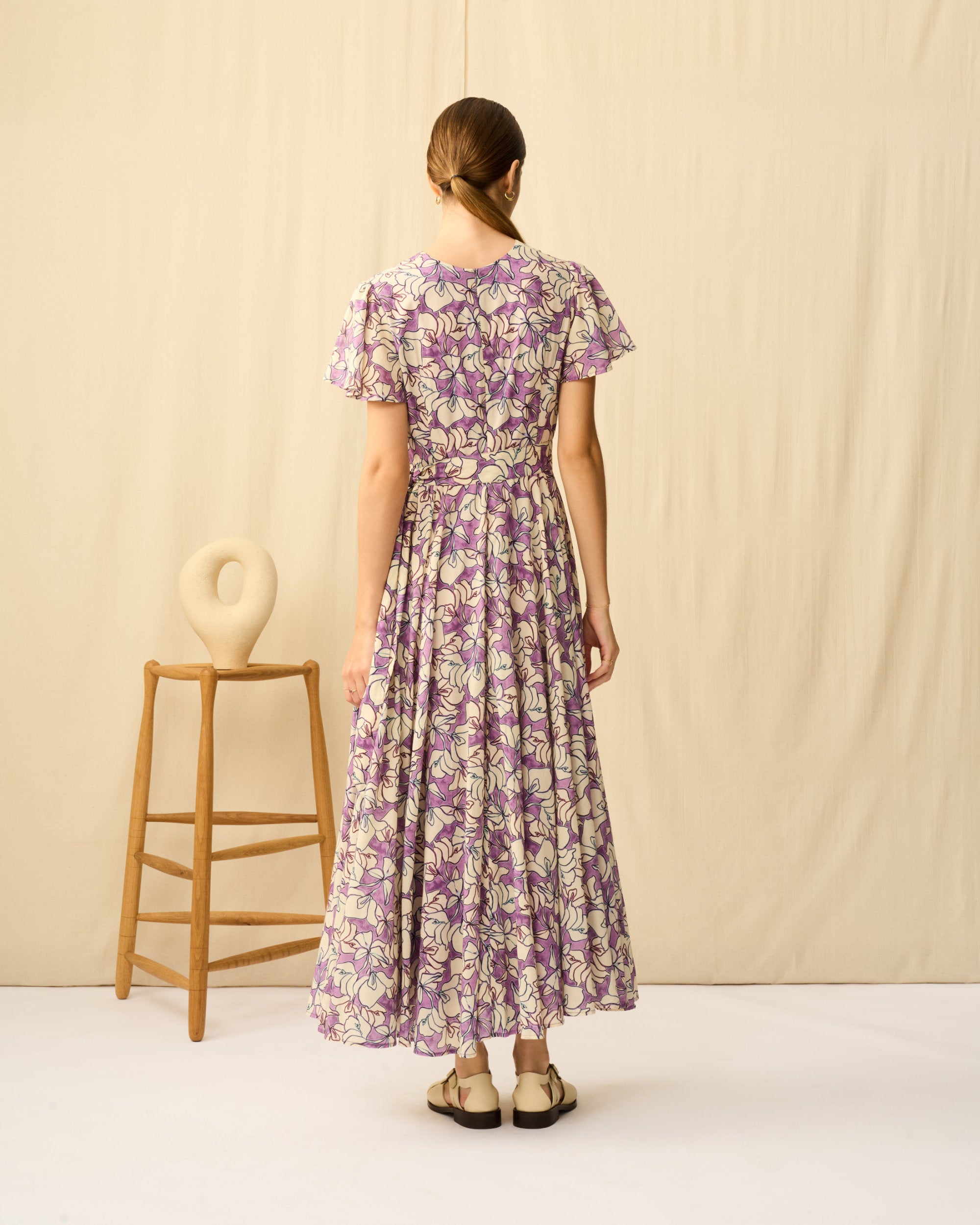 【予約】マドモアゼルのドレス Flower Poem/Purple