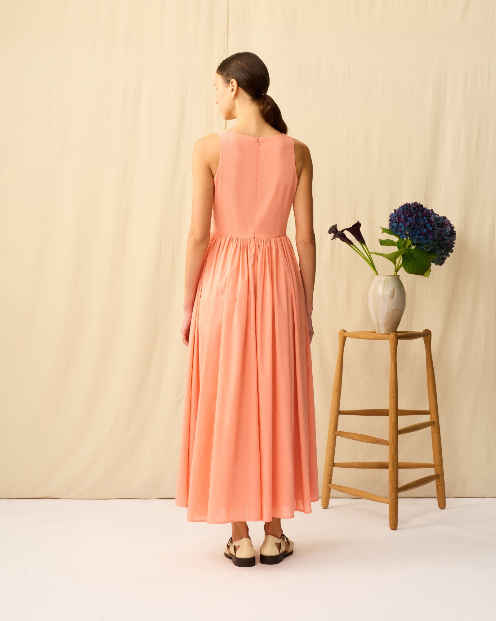 【予約】夏のレディのドレス Desert Coral