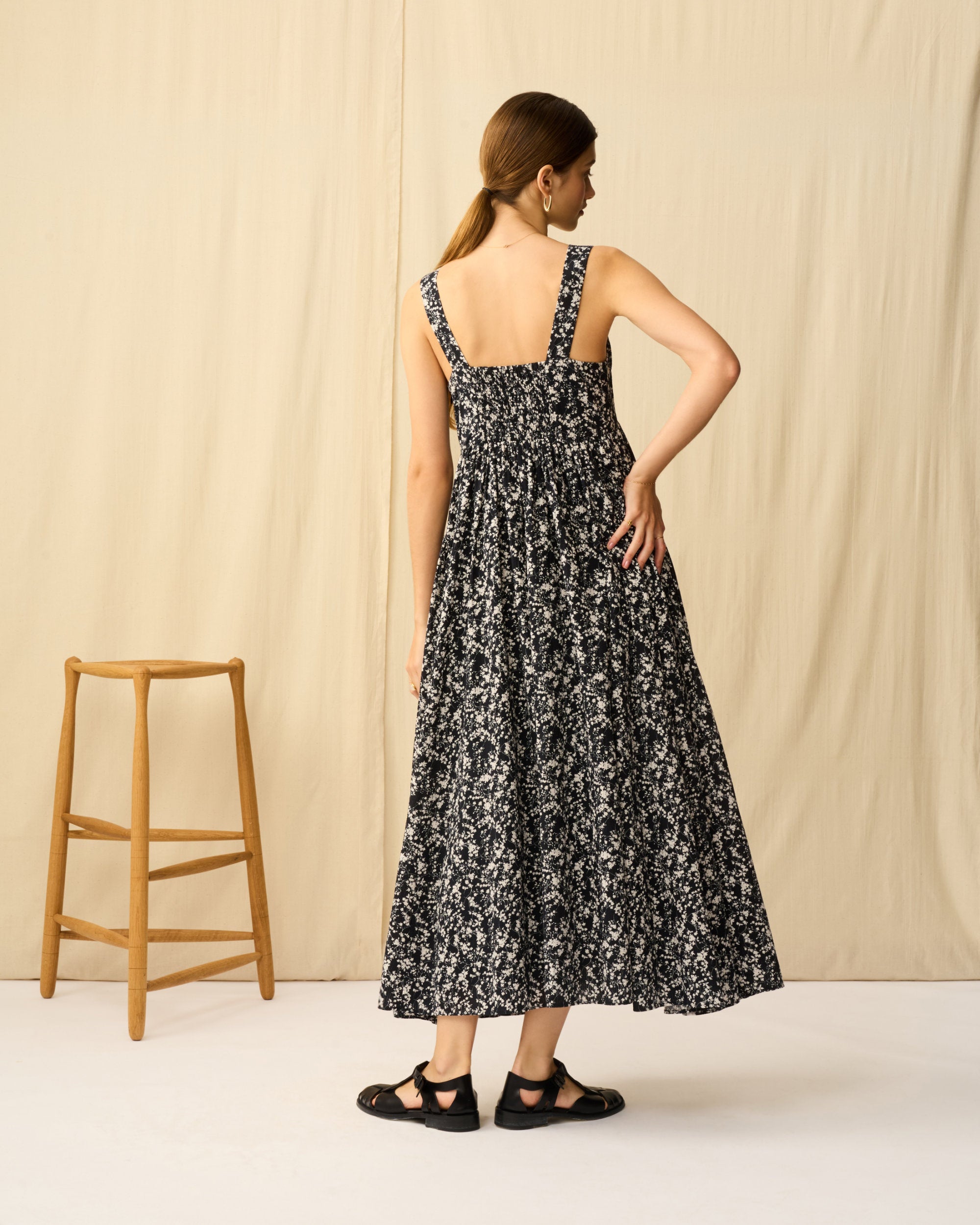 【予約】シンデレラのドレス Seersucker Shadow Play/Black