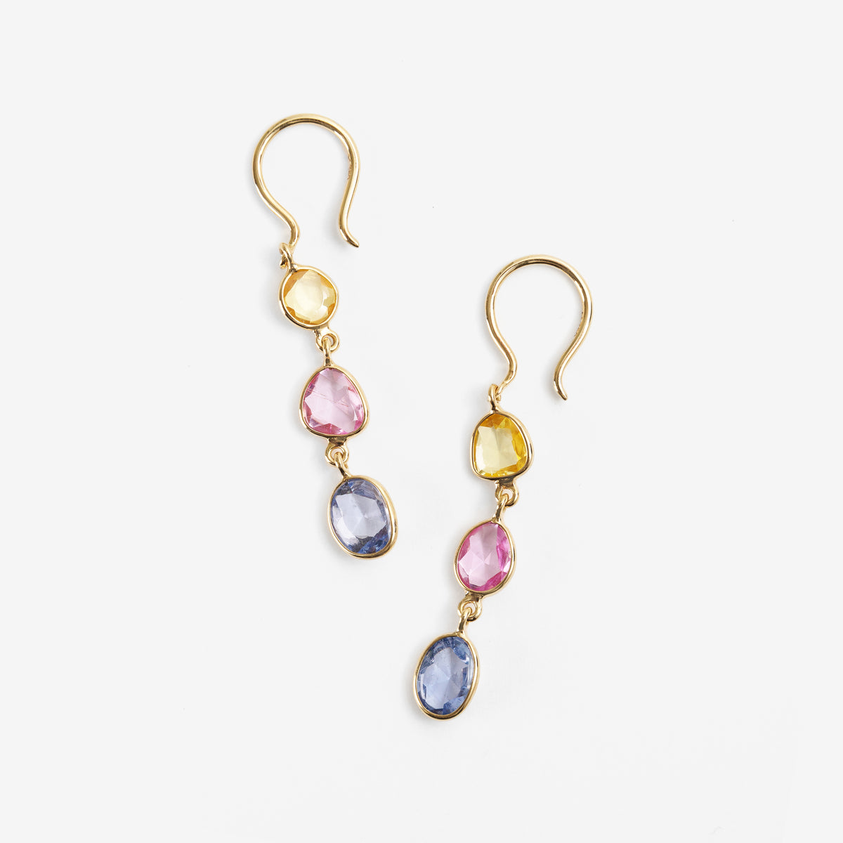 MARIHA(マリハ) Organic Gems 3Pピアス マルチサファイア K18 天然石 