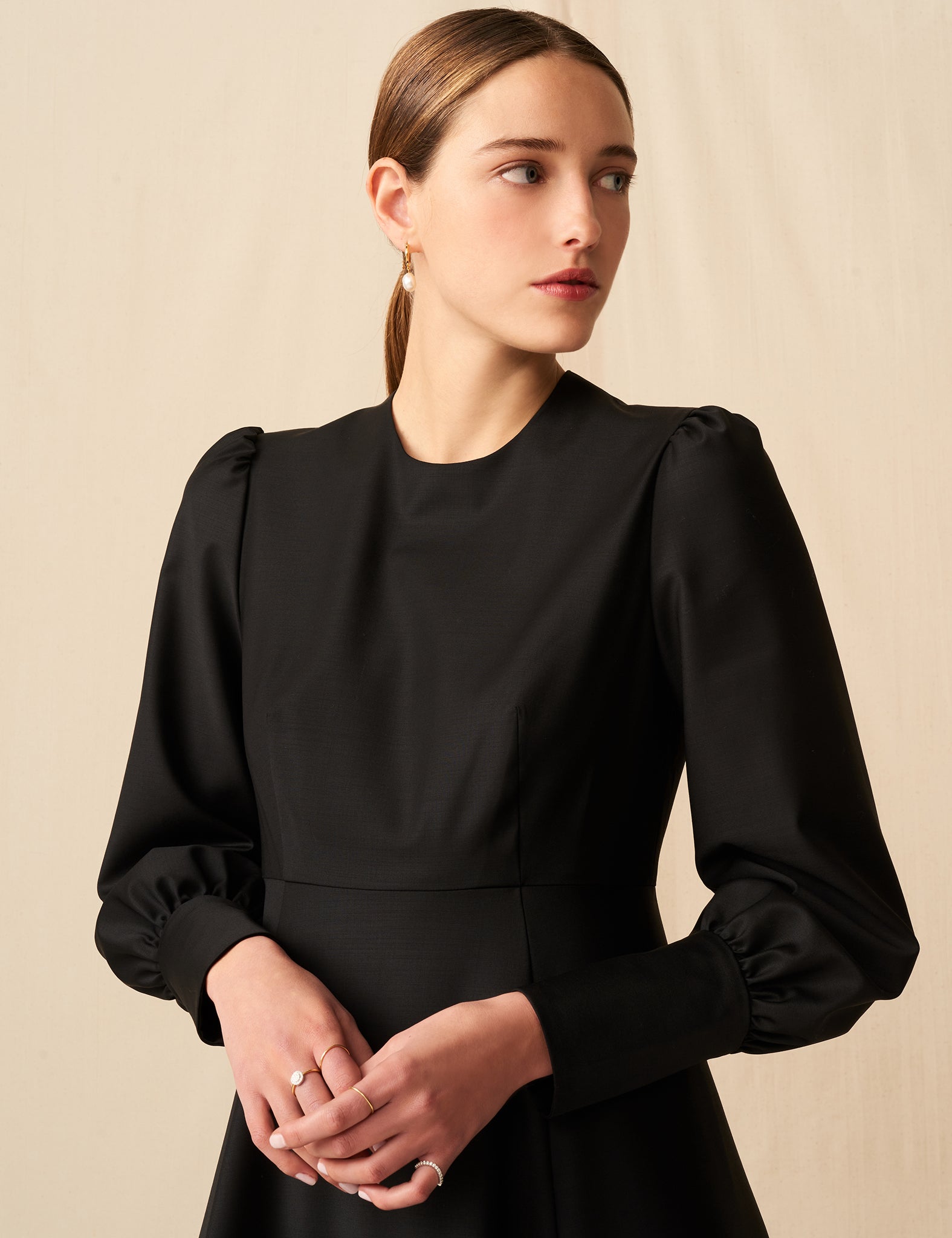 マリハ シティードレス ボヤージュのドレス Black