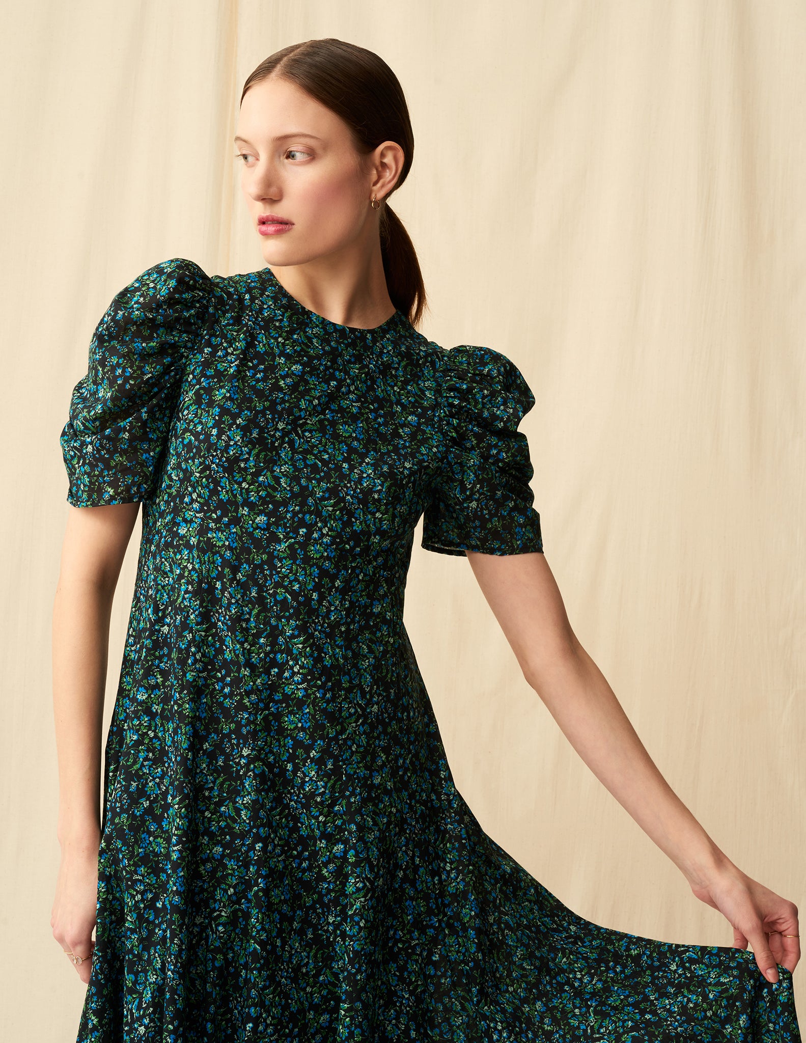 【予約】<br>花のセレナーデのドレス <br>Blossom Song/Blue&Black