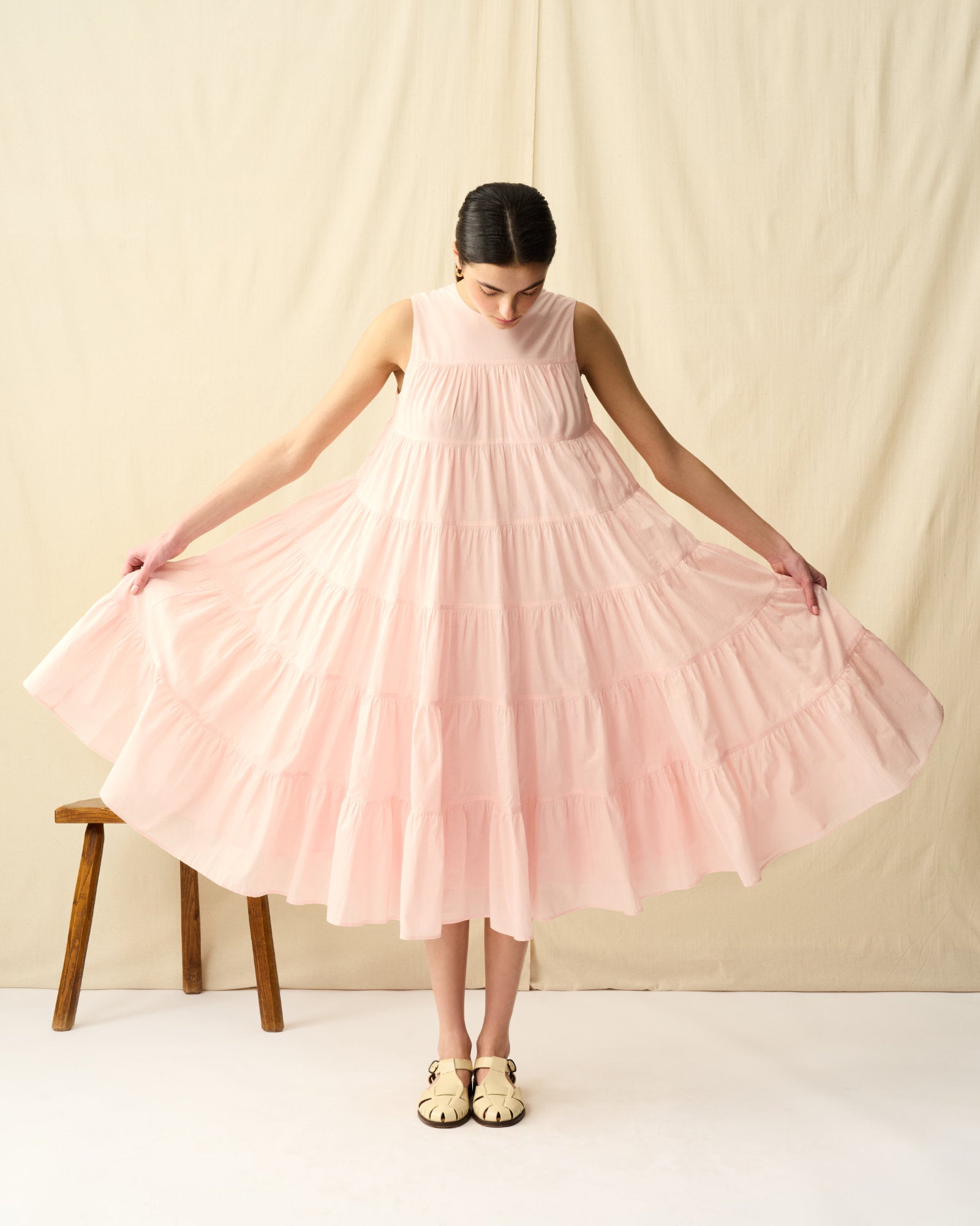 【予約】ミューズのドレス ショート Pink Pearl