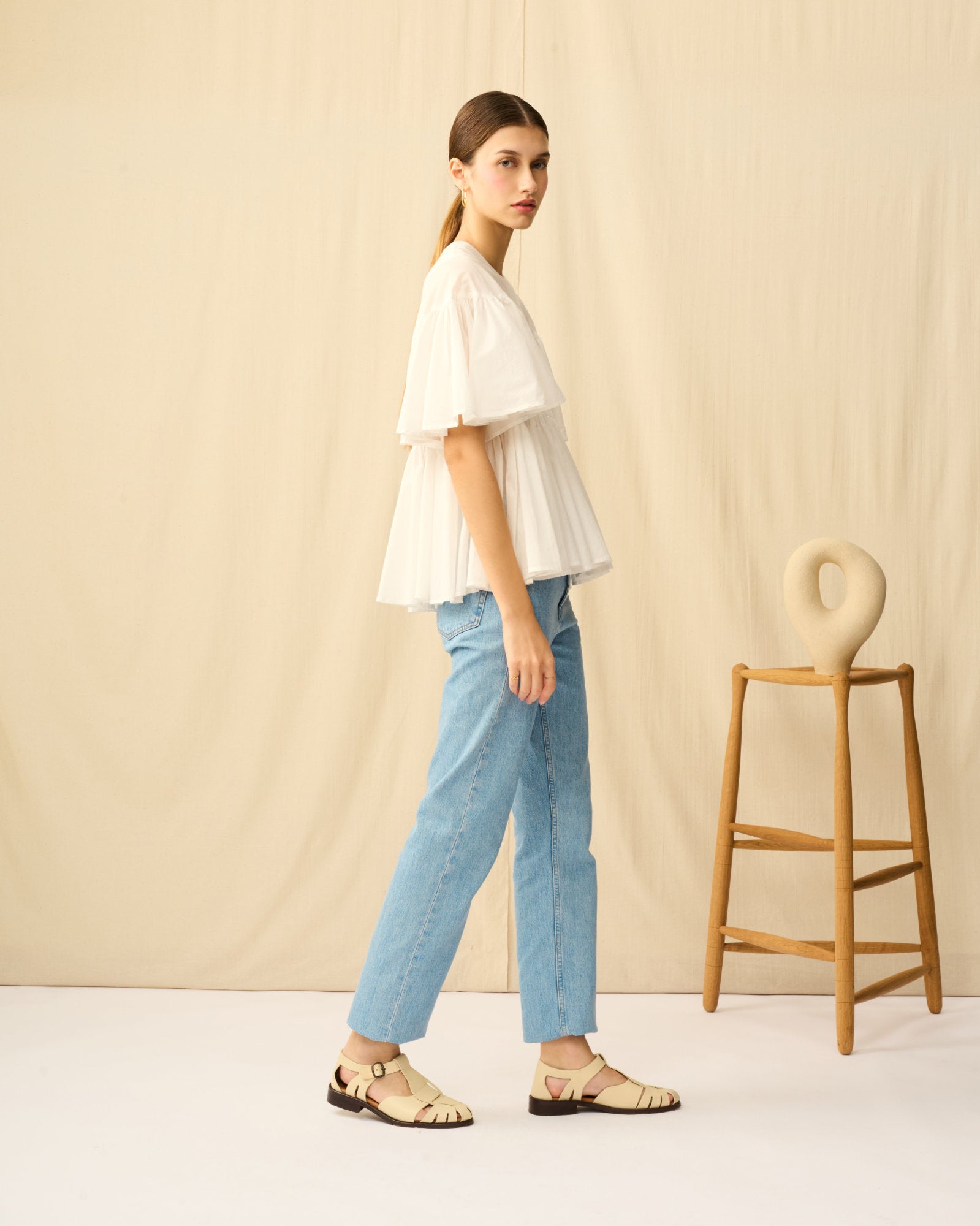 【予約】フリージアのブラウス White Chalcedony